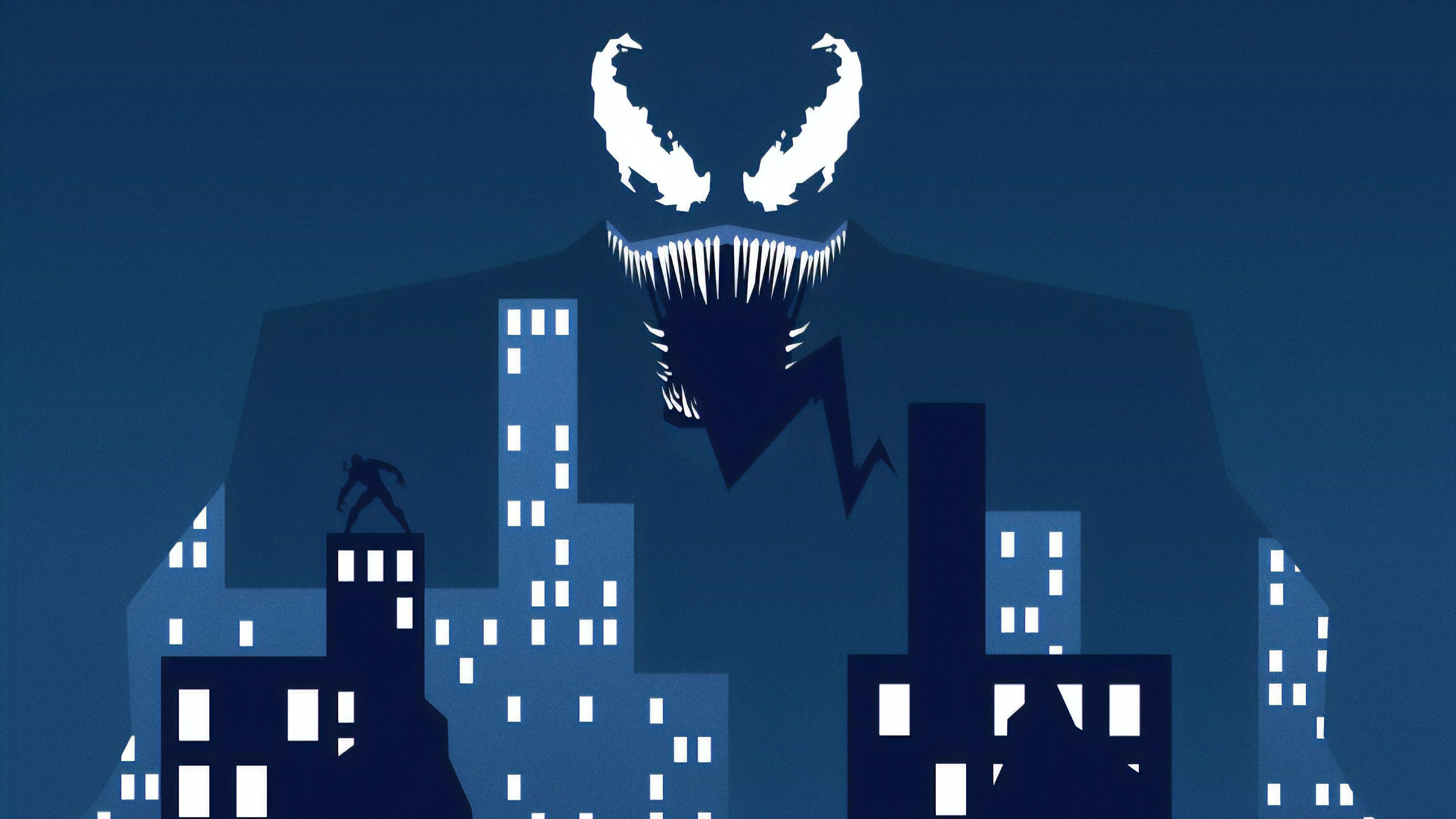 Venom Minimalstic Art Wallpapers