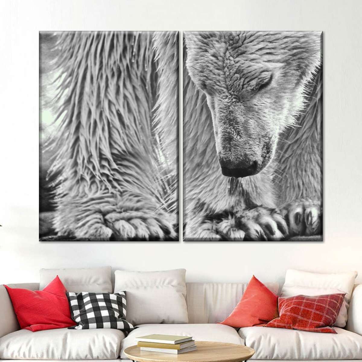 White Bear Abstract Art Wallpapers