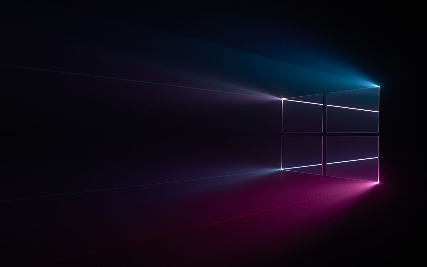 Windows 10 Logo Minimal Dark Wallpapers