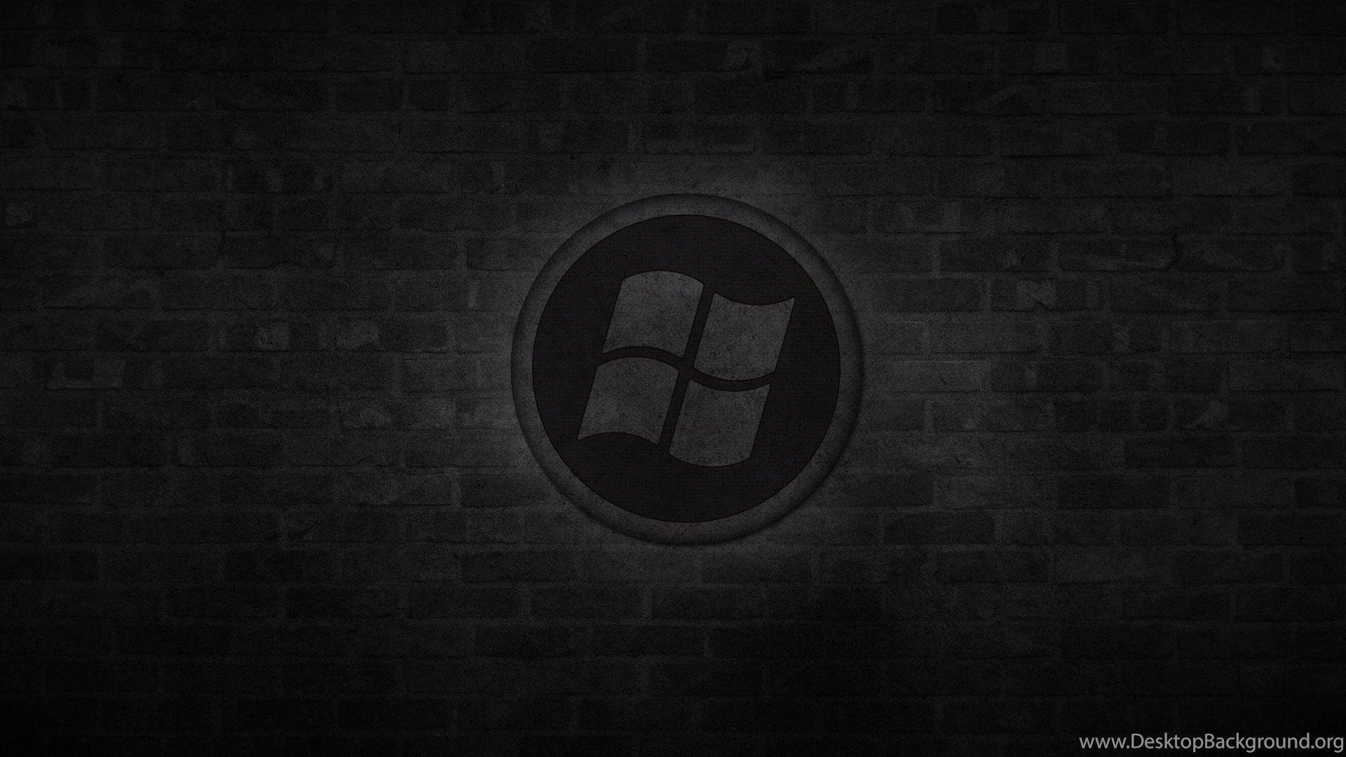 Windows 10 Logo Minimal Dark Wallpapers