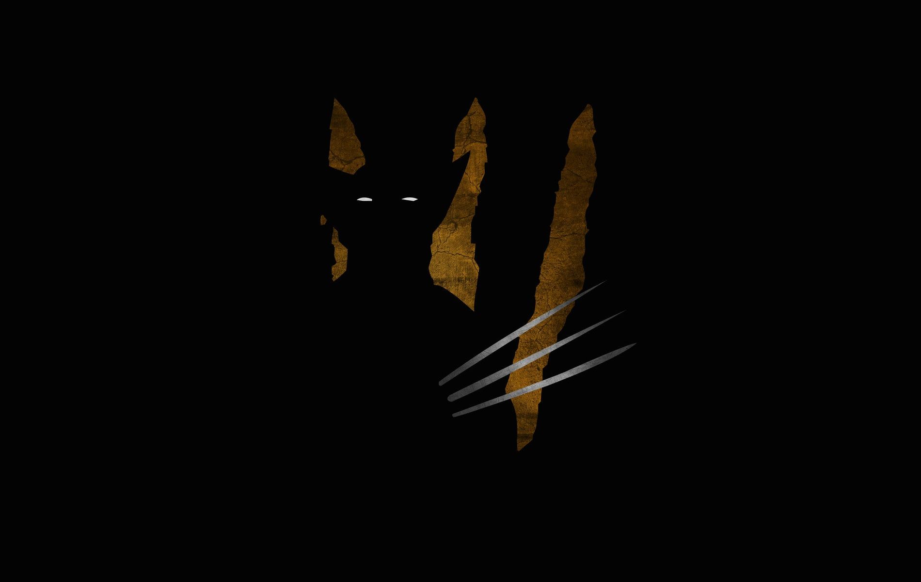 Wolverine Gold Claws Dark Wallpapers