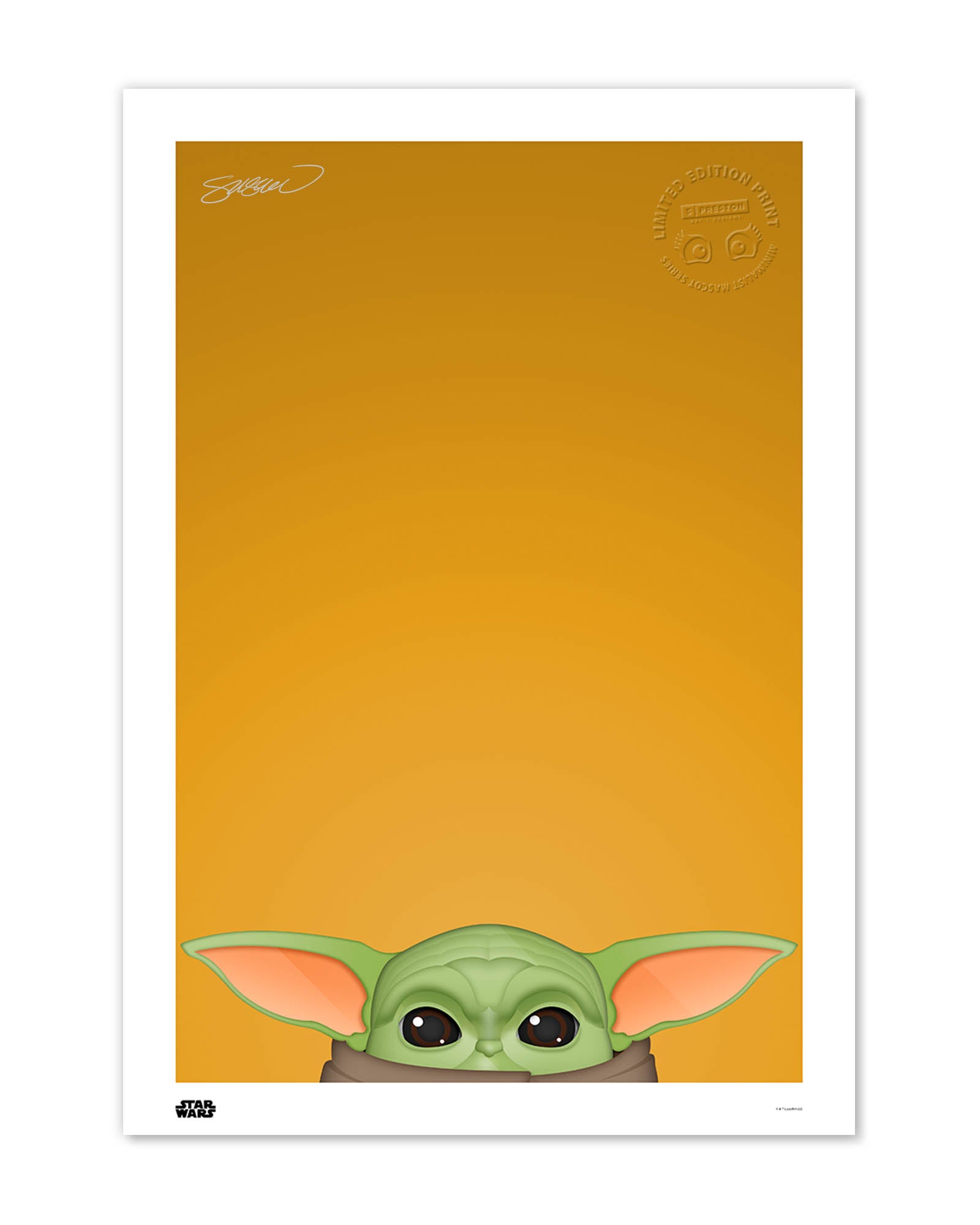 Yoda Baby Minimal Art Wallpapers