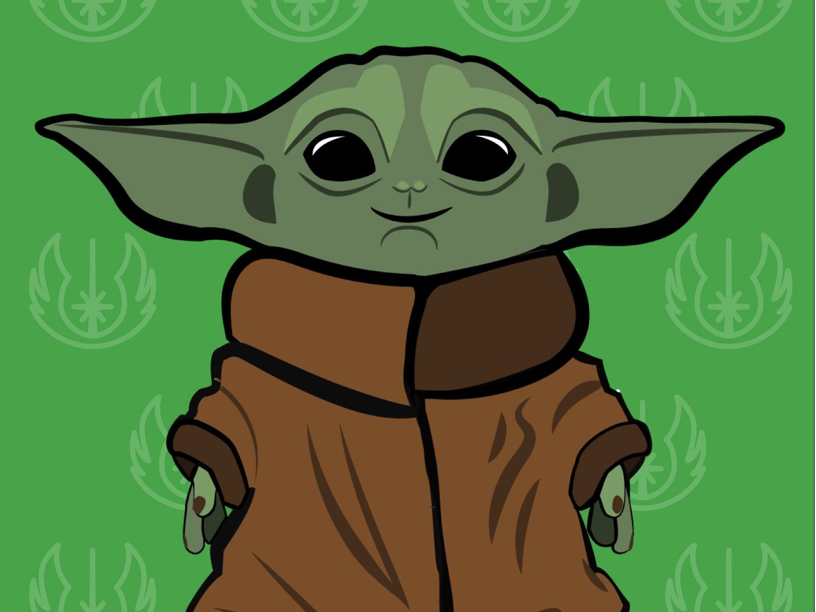 Yoda Baby Minimal Art Wallpapers