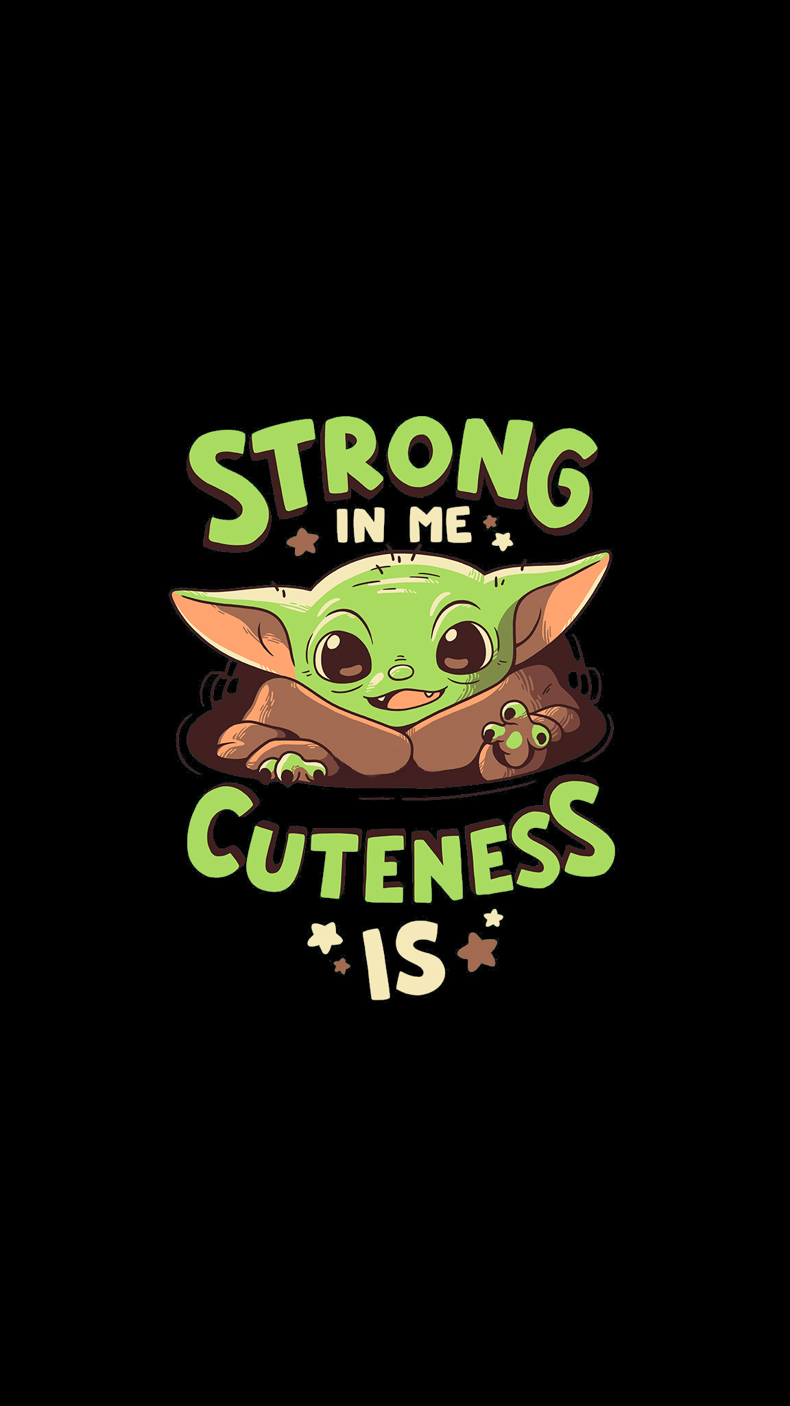 Yoda Baby Minimal Art Wallpapers