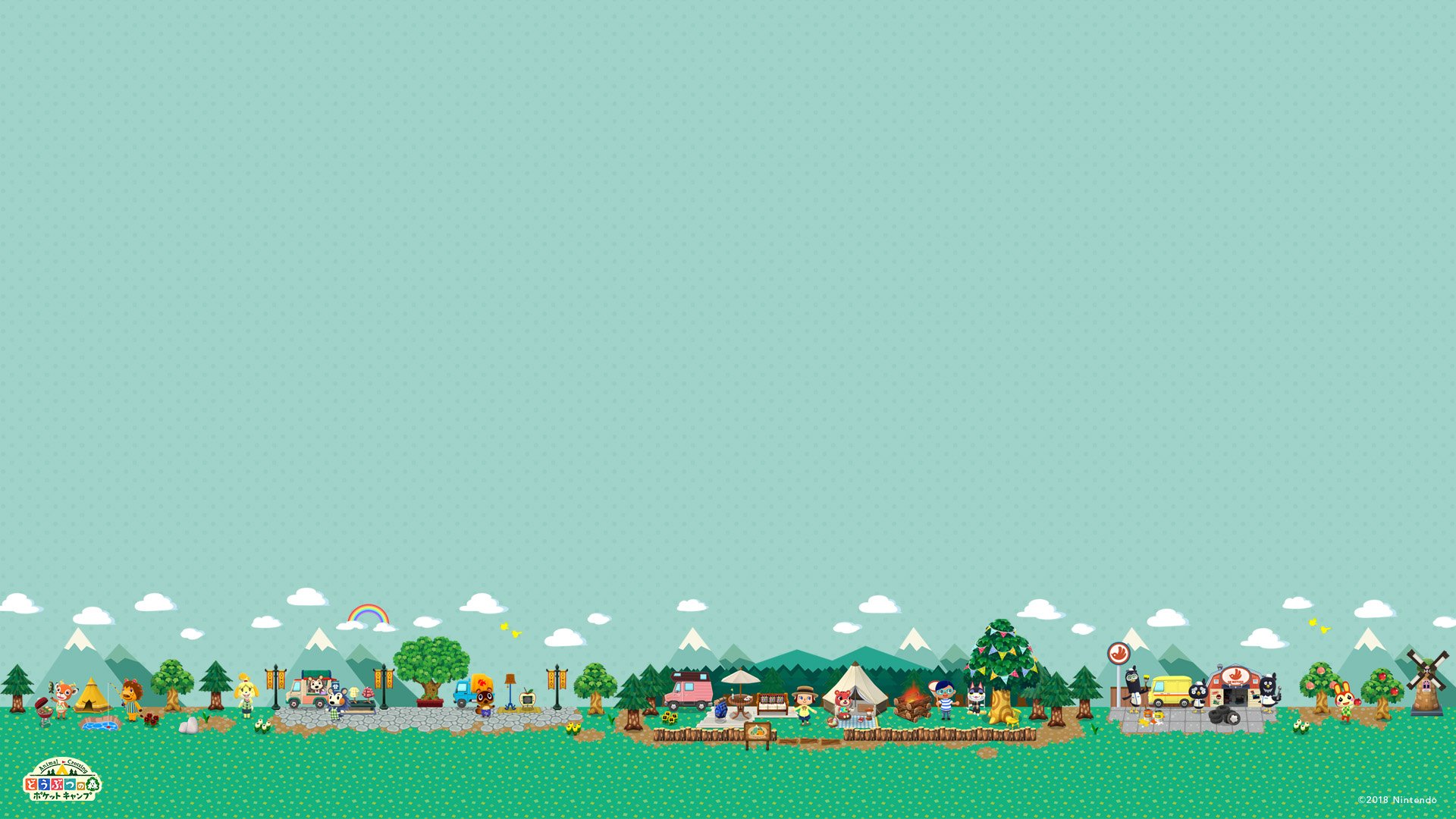 Minimalist Animal Crossing Phone Wallpapers