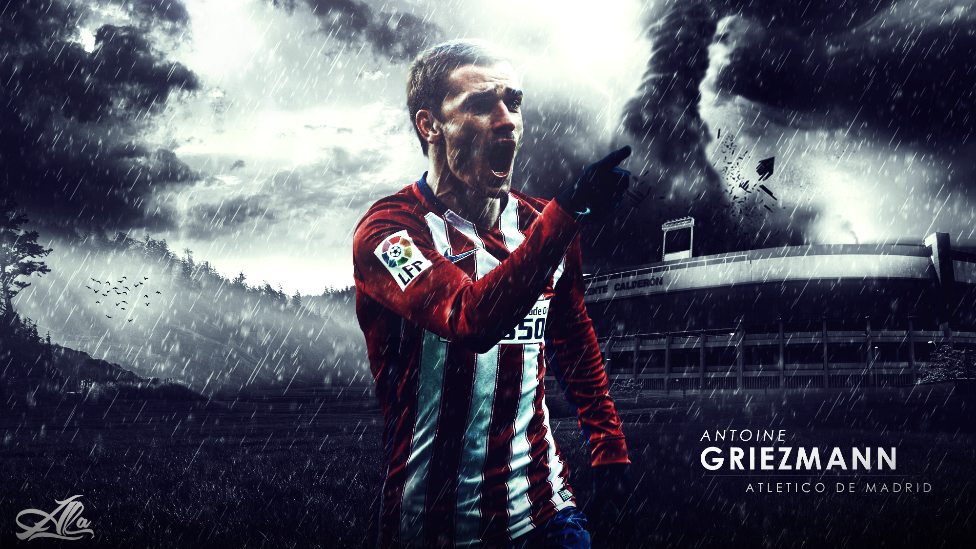 Antoine Griezmann Atletico Madrid Player Wallpapers