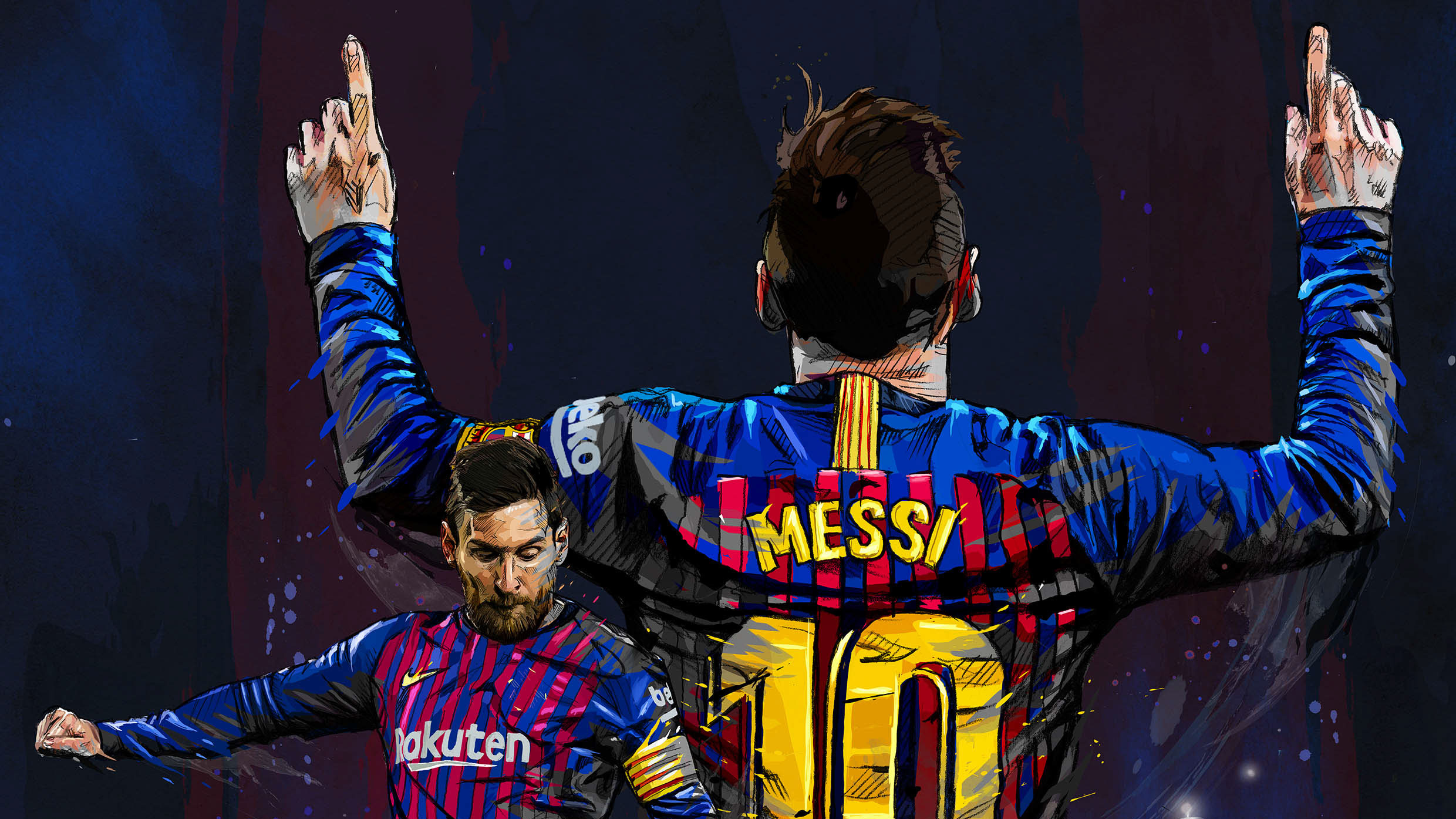 Lionel Messi Digital Art Wallpapers