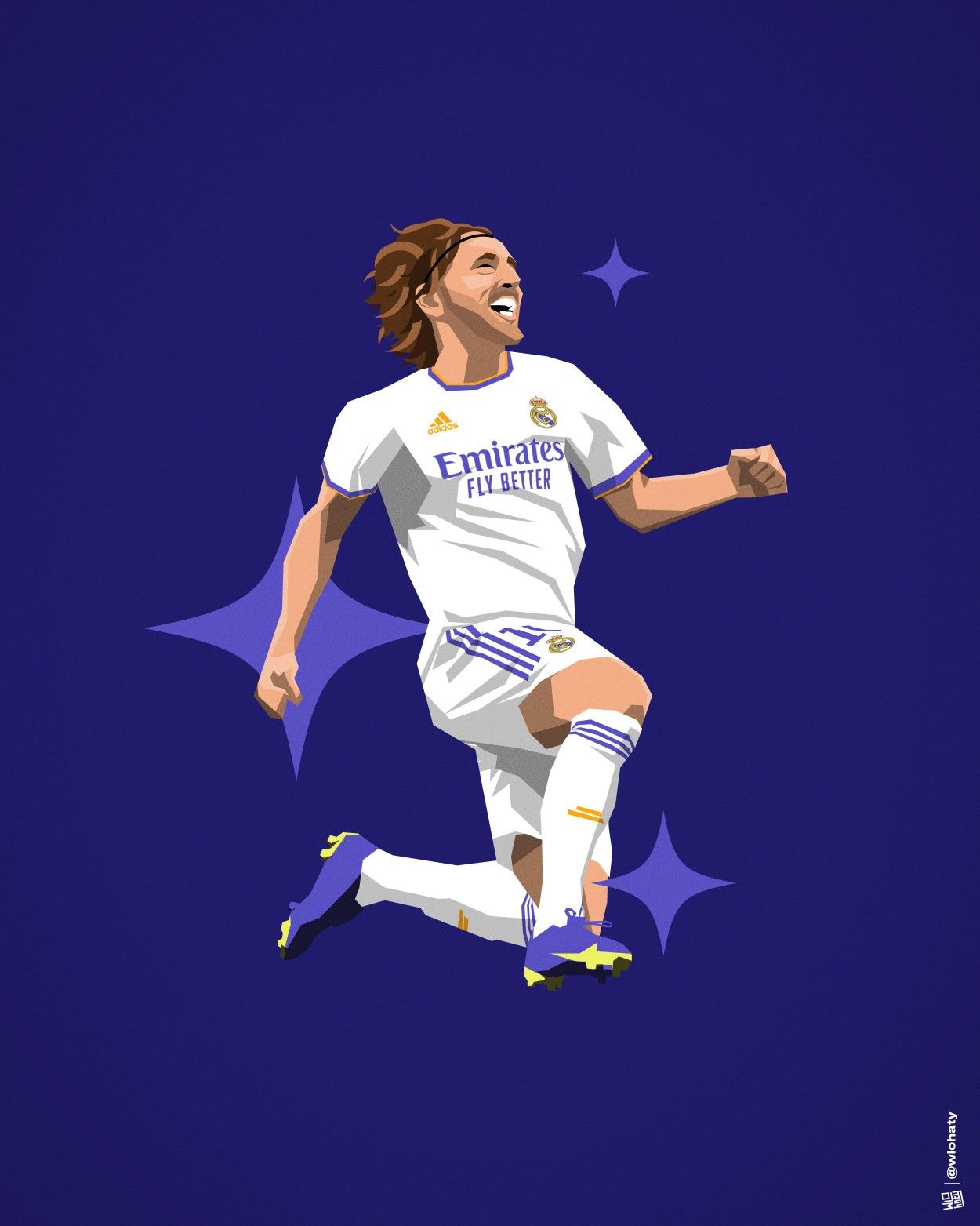 Luka Modric 2021 Art Wallpapers