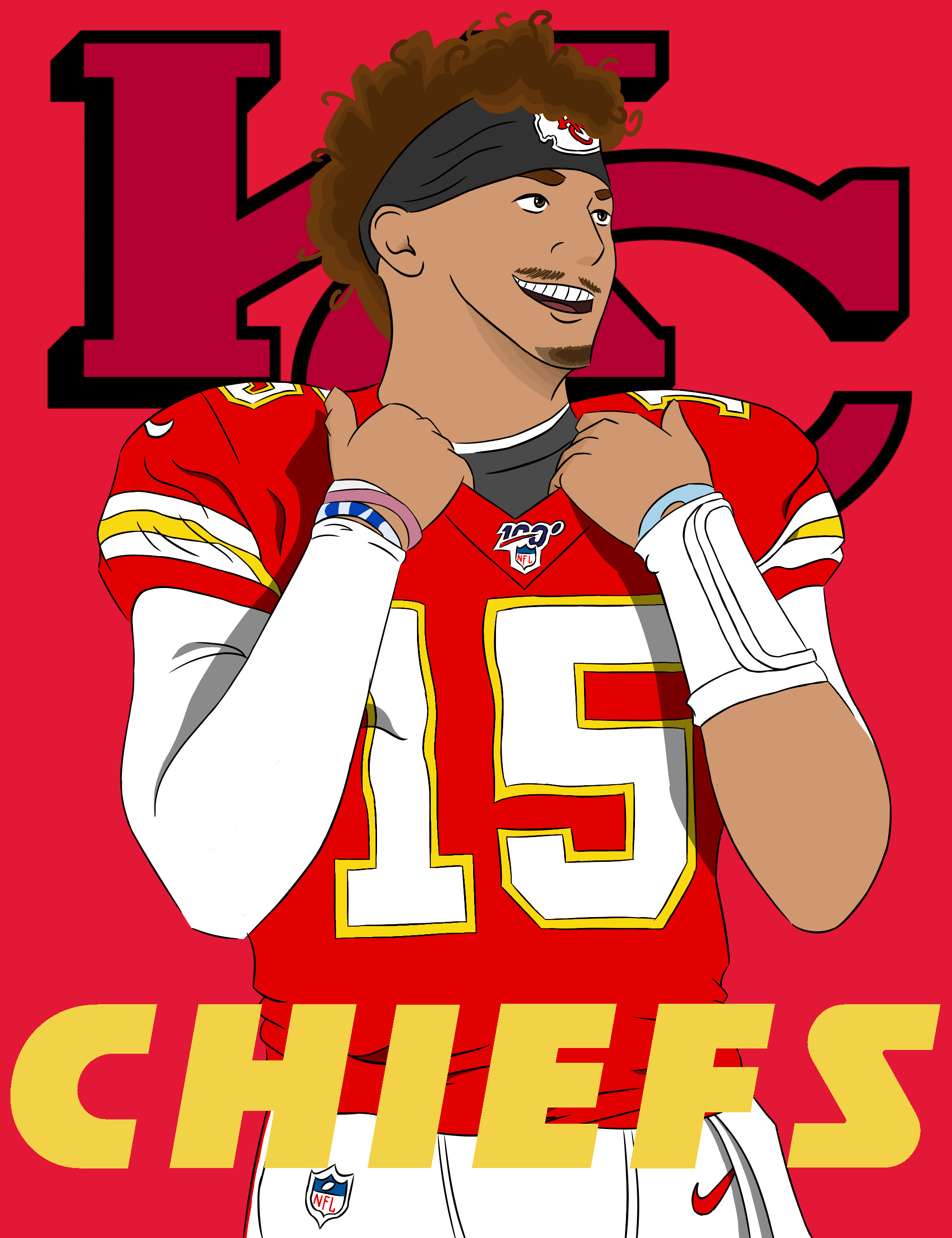 Patrick Mahomes Cartoon Wallpapers