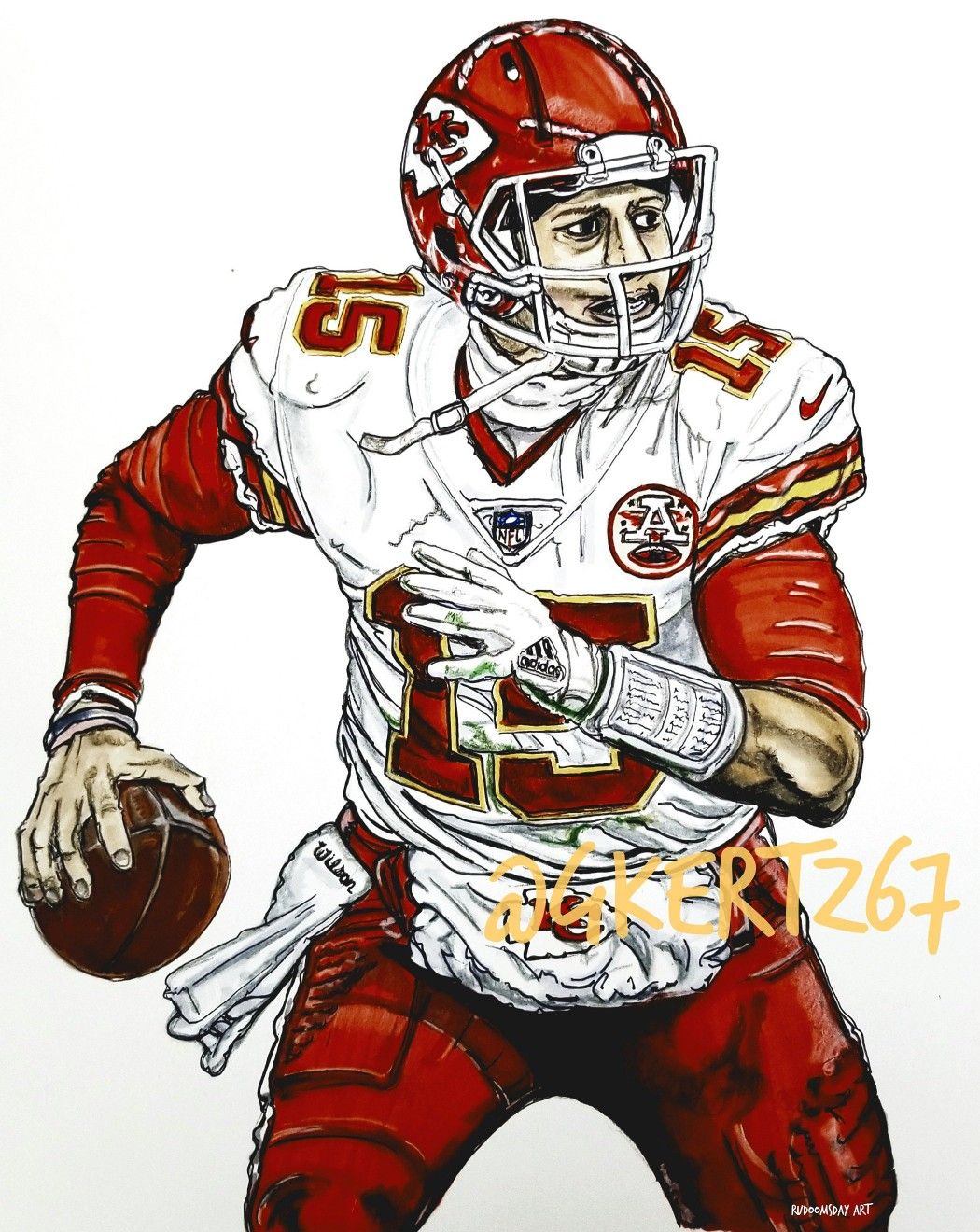 Patrick Mahomes Cartoon Wallpapers