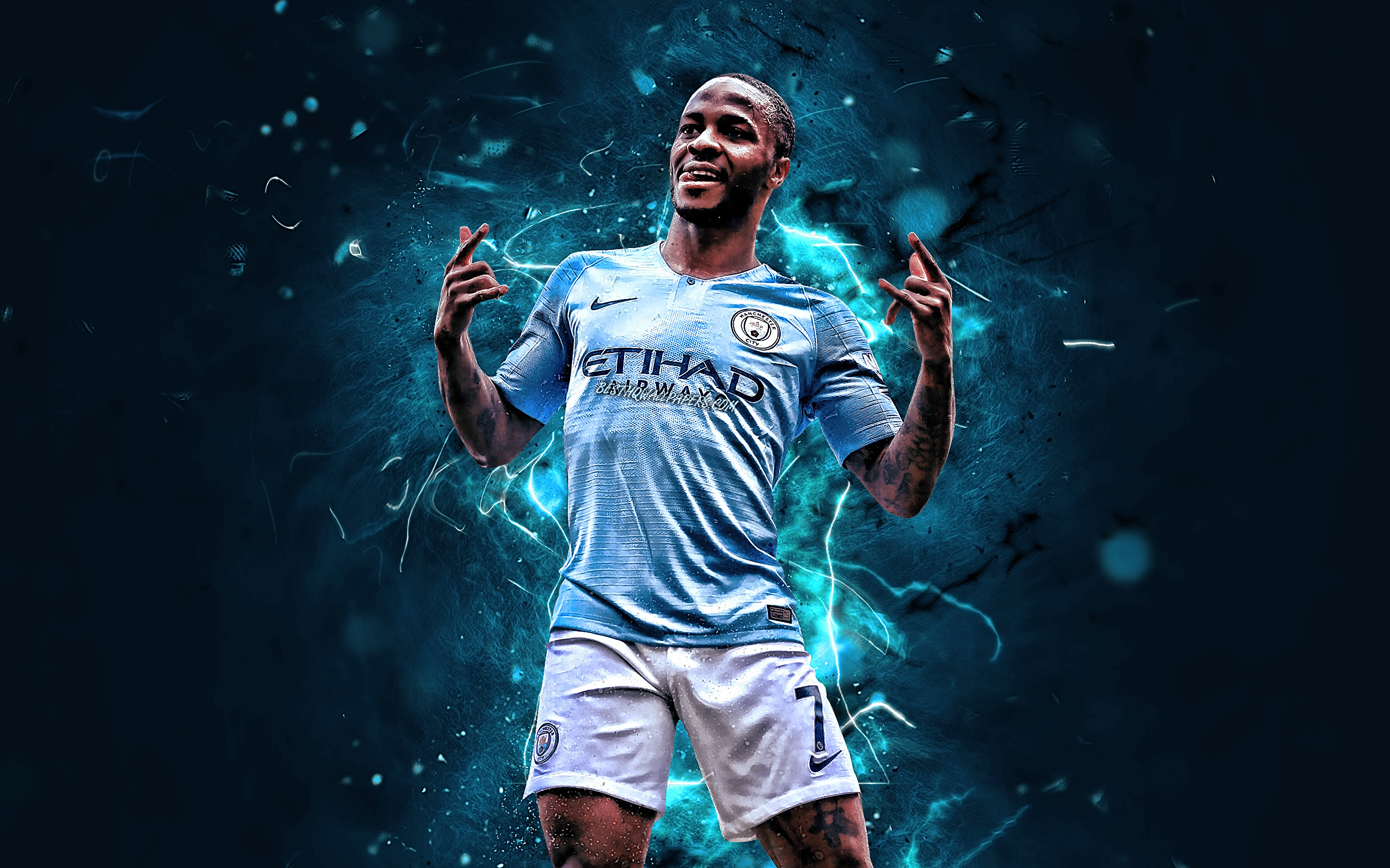 Raheem Sterling 4K Manchester City Wallpapers