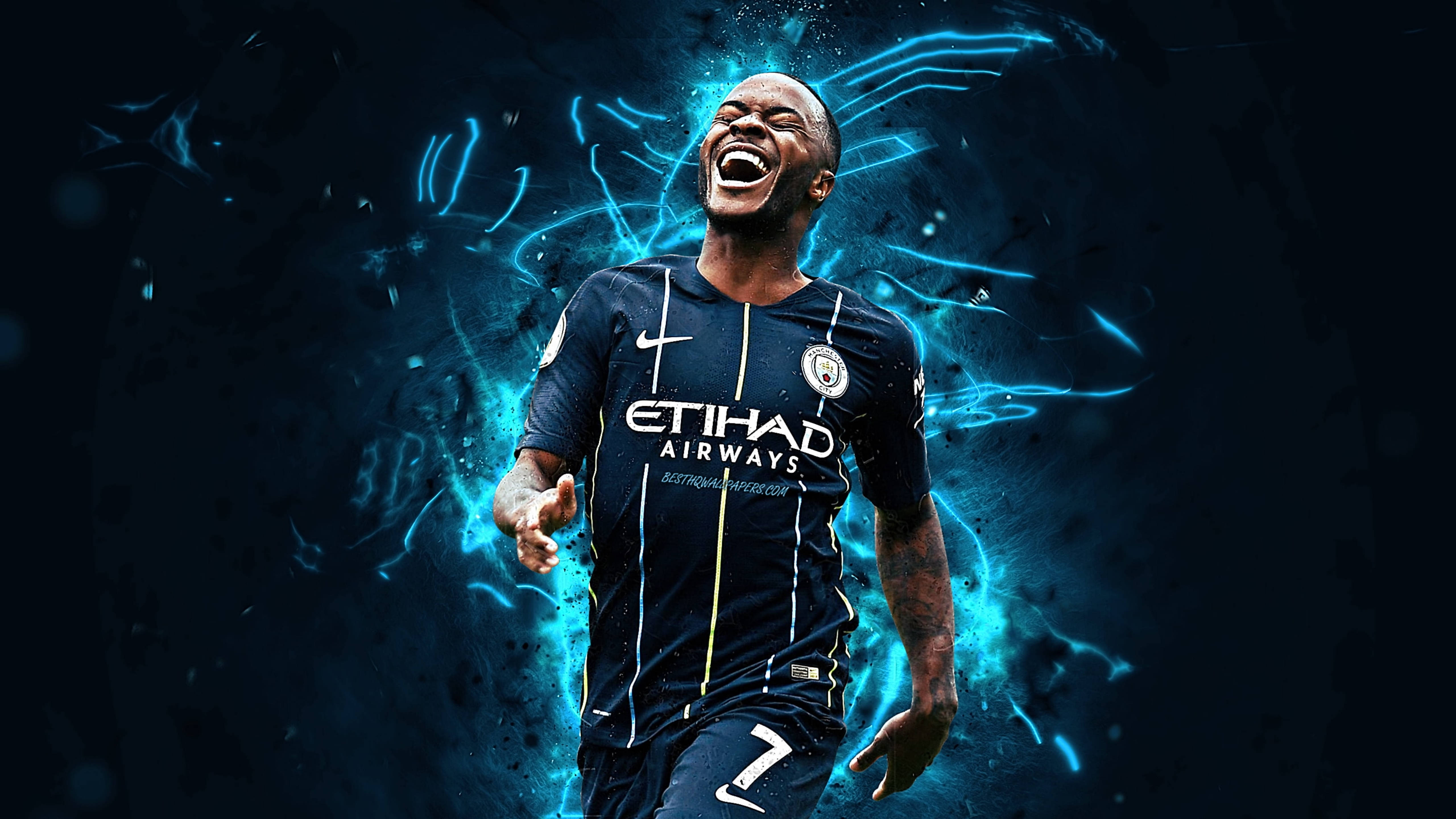 Raheem Sterling 4K Manchester City Wallpapers