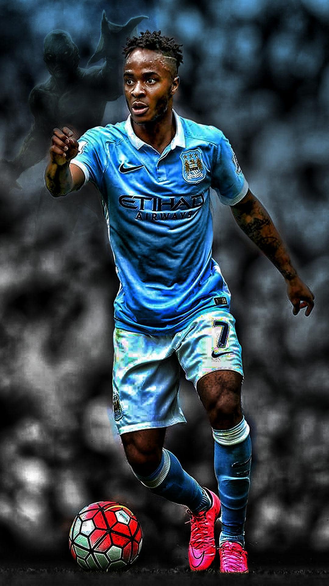 Raheem Sterling 4K Manchester City Wallpapers