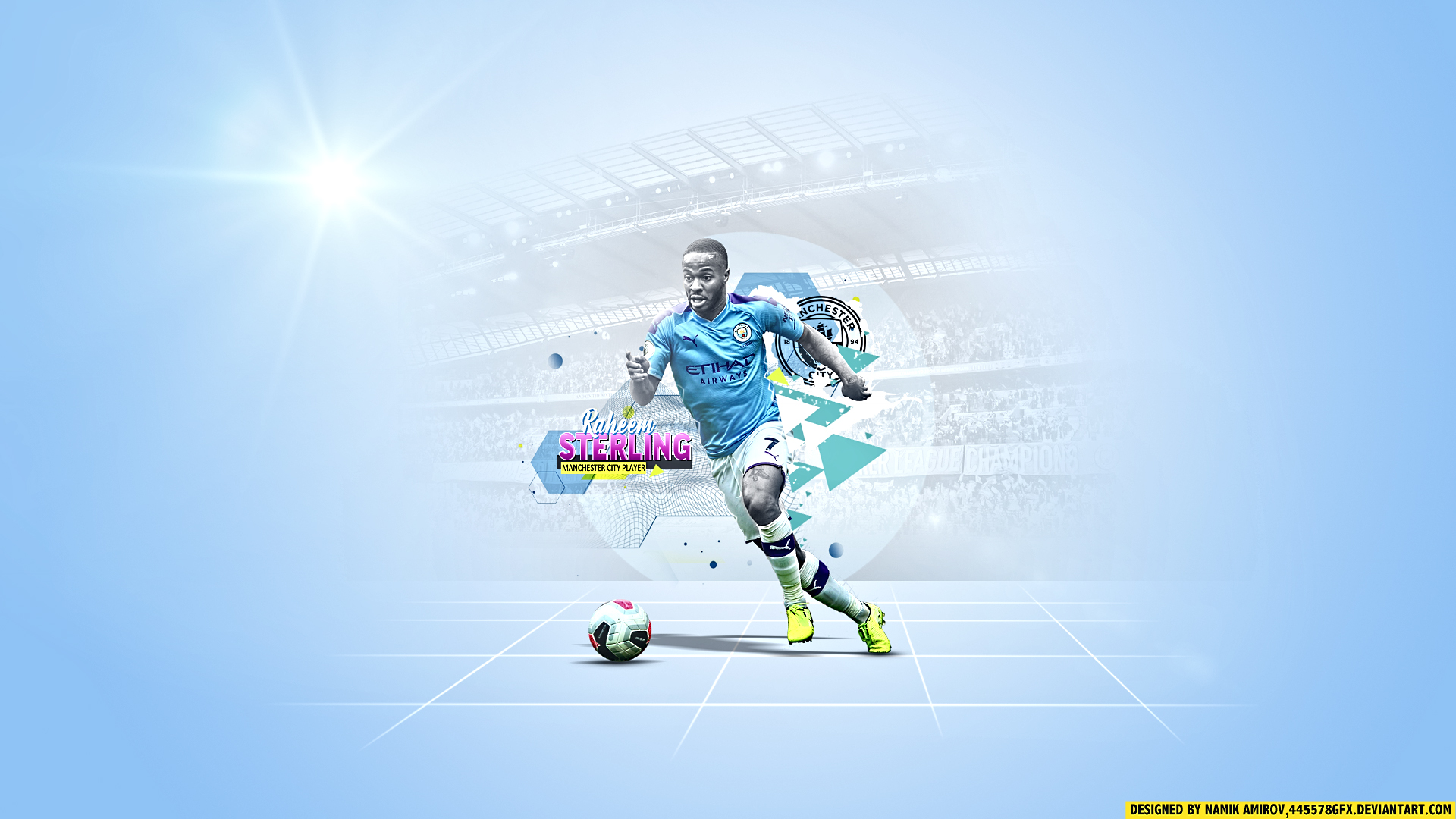 Raheem Sterling 4K Manchester City Wallpapers