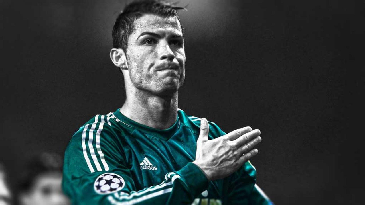 Ronaldo Standing And Fire Shot Wallpapers