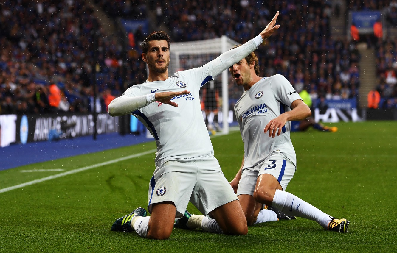 Spanish Footballer Alvaro Morata Premier League For Chelsea Wallpapers