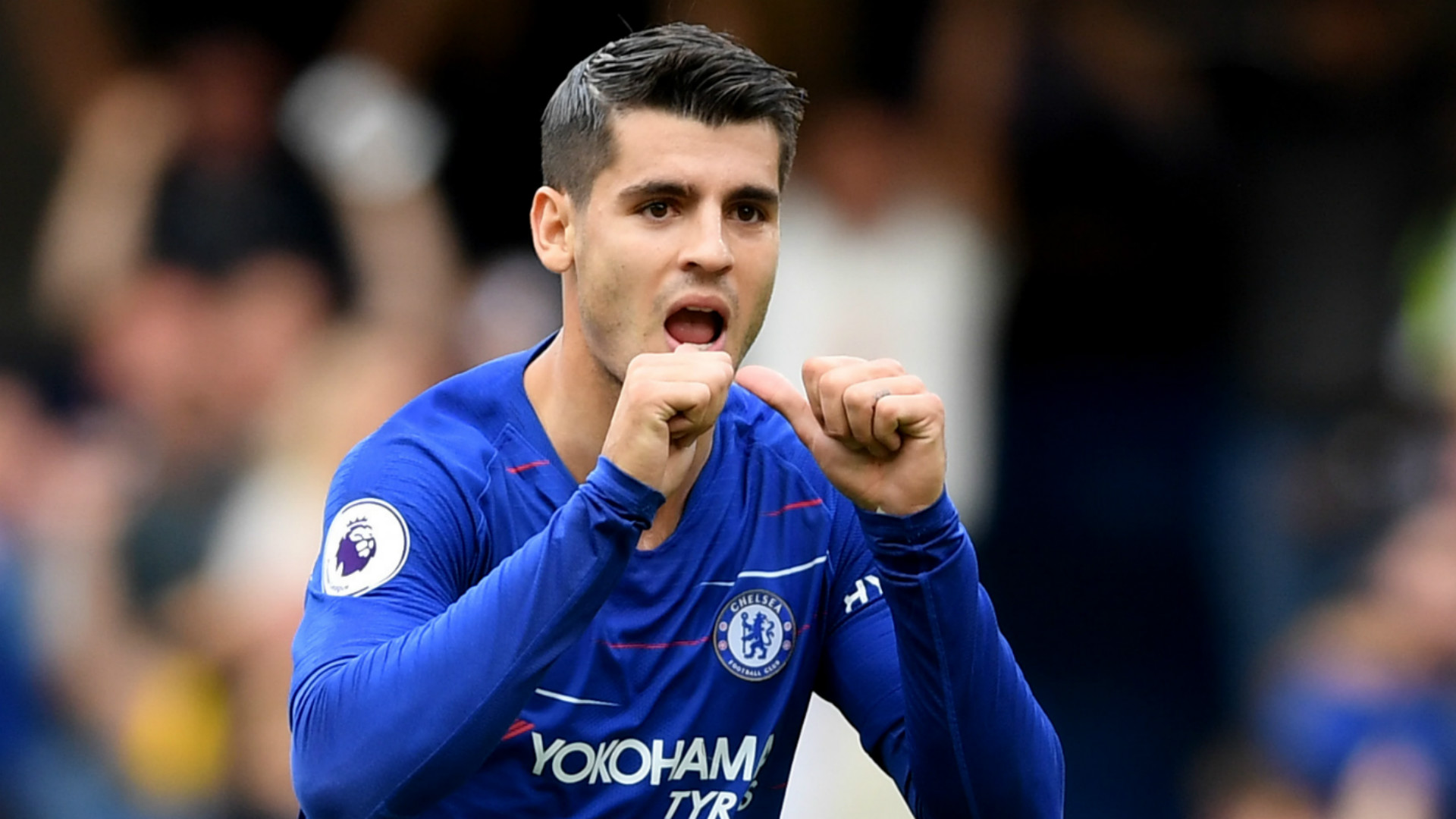 Spanish Footballer Alvaro Morata Premier League For Chelsea Wallpapers