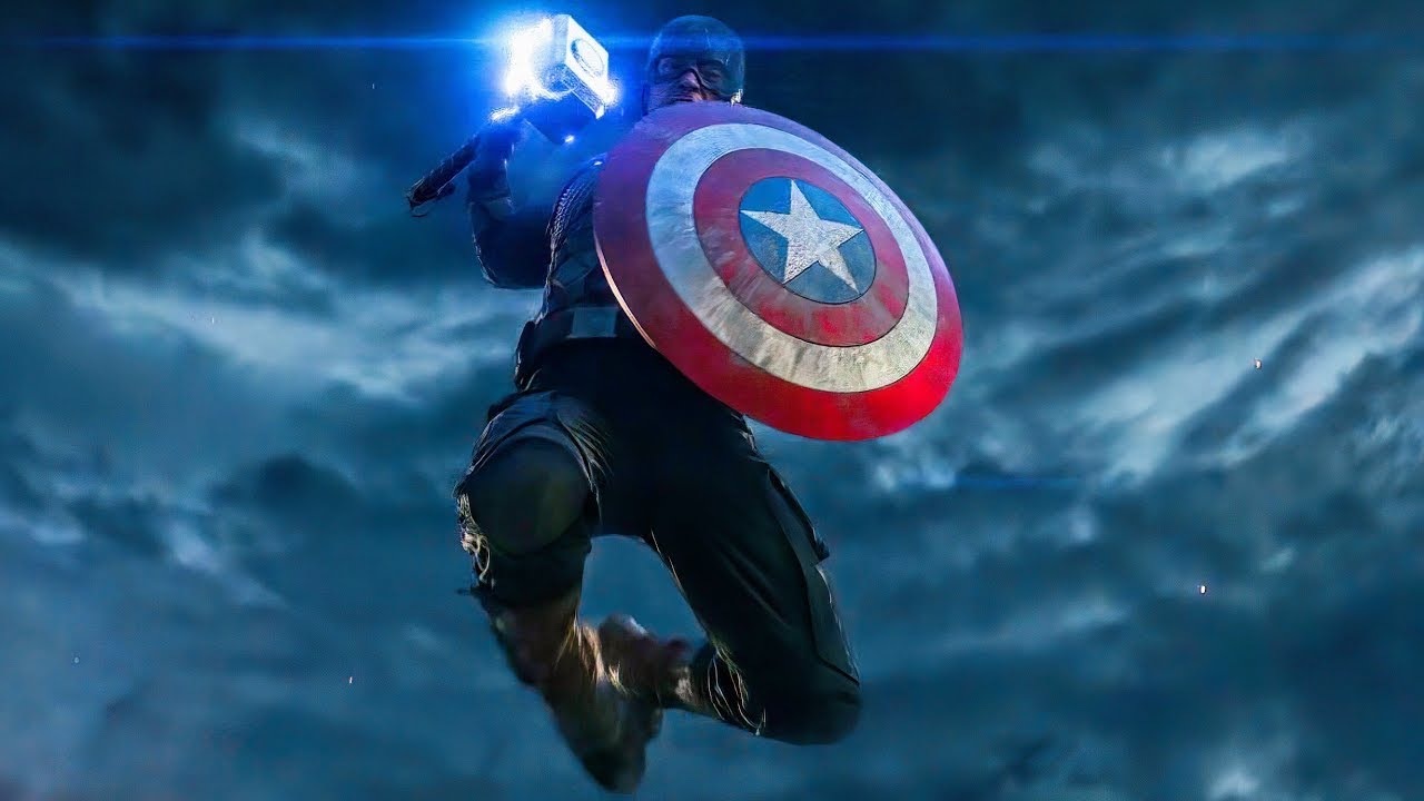 4K Captain America Mjolnir And Shield Wallpapers