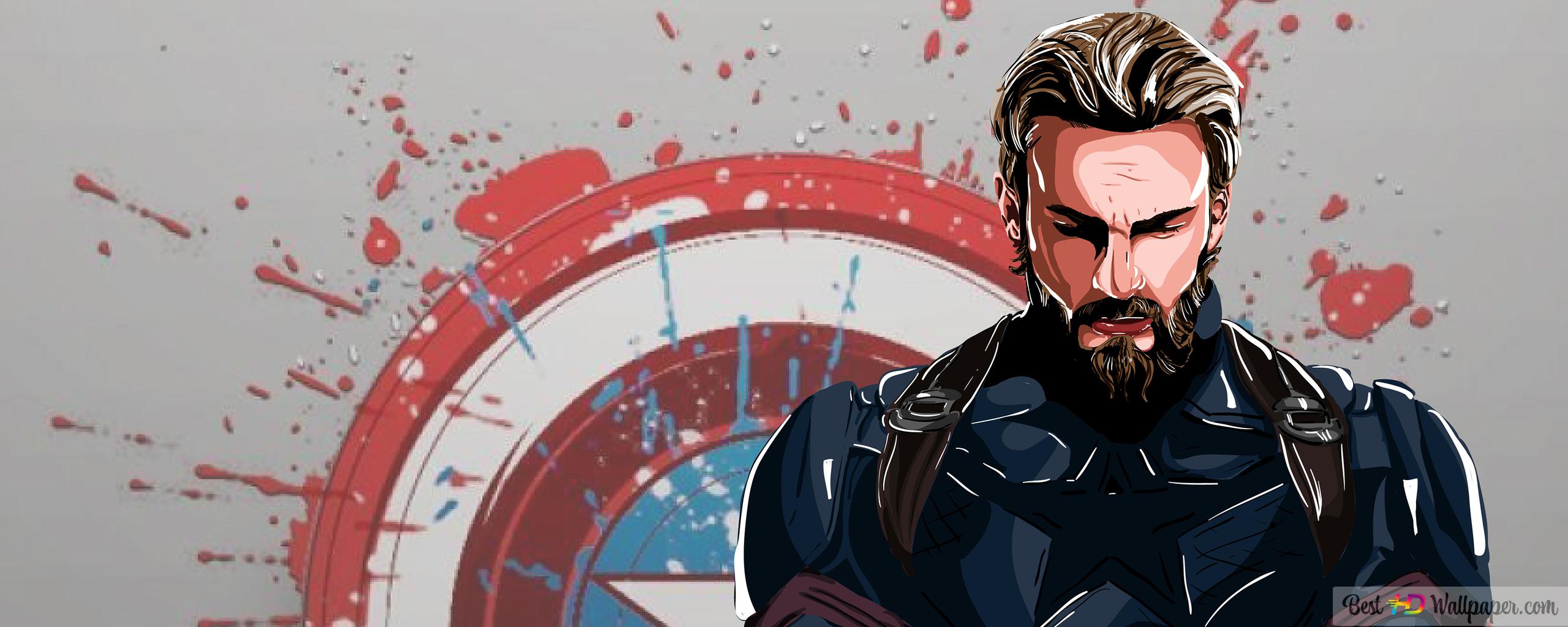 4K Captain America Mjolnir And Shield Wallpapers