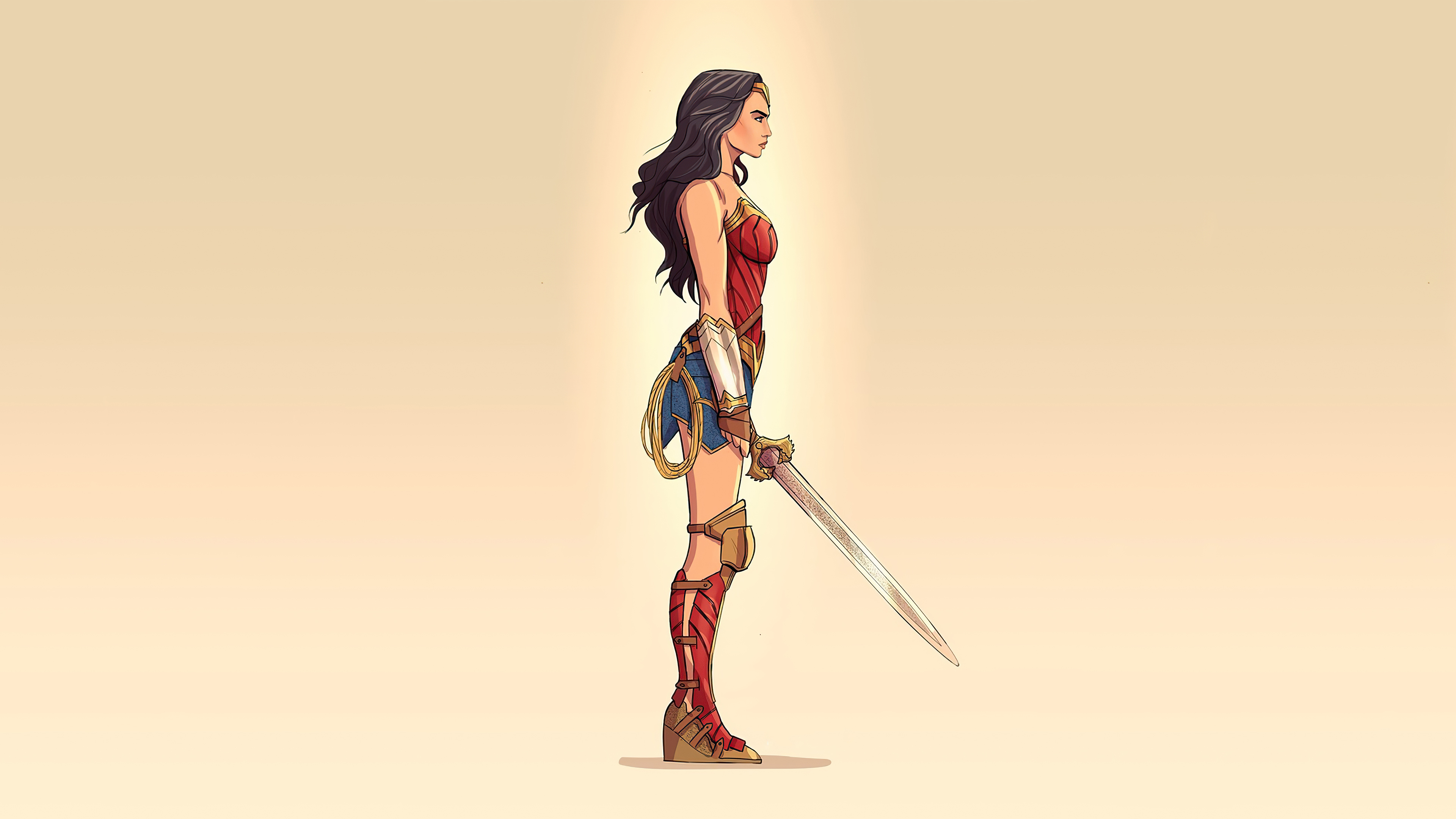 4K Wonder Woman Minimalism 2020 Wallpapers