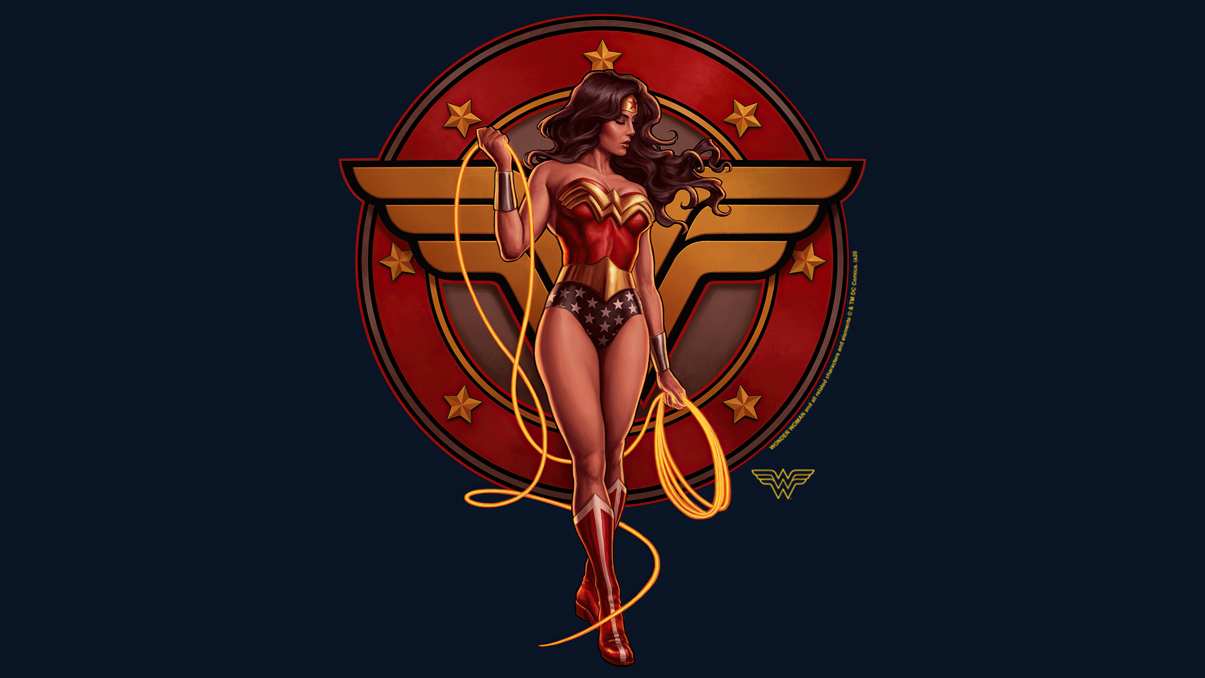 4K Wonder Woman Minimalism 2020 Wallpapers