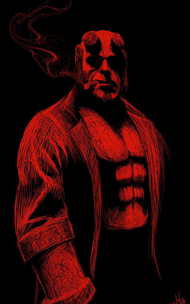 Artistic Hellboy Wallpapers