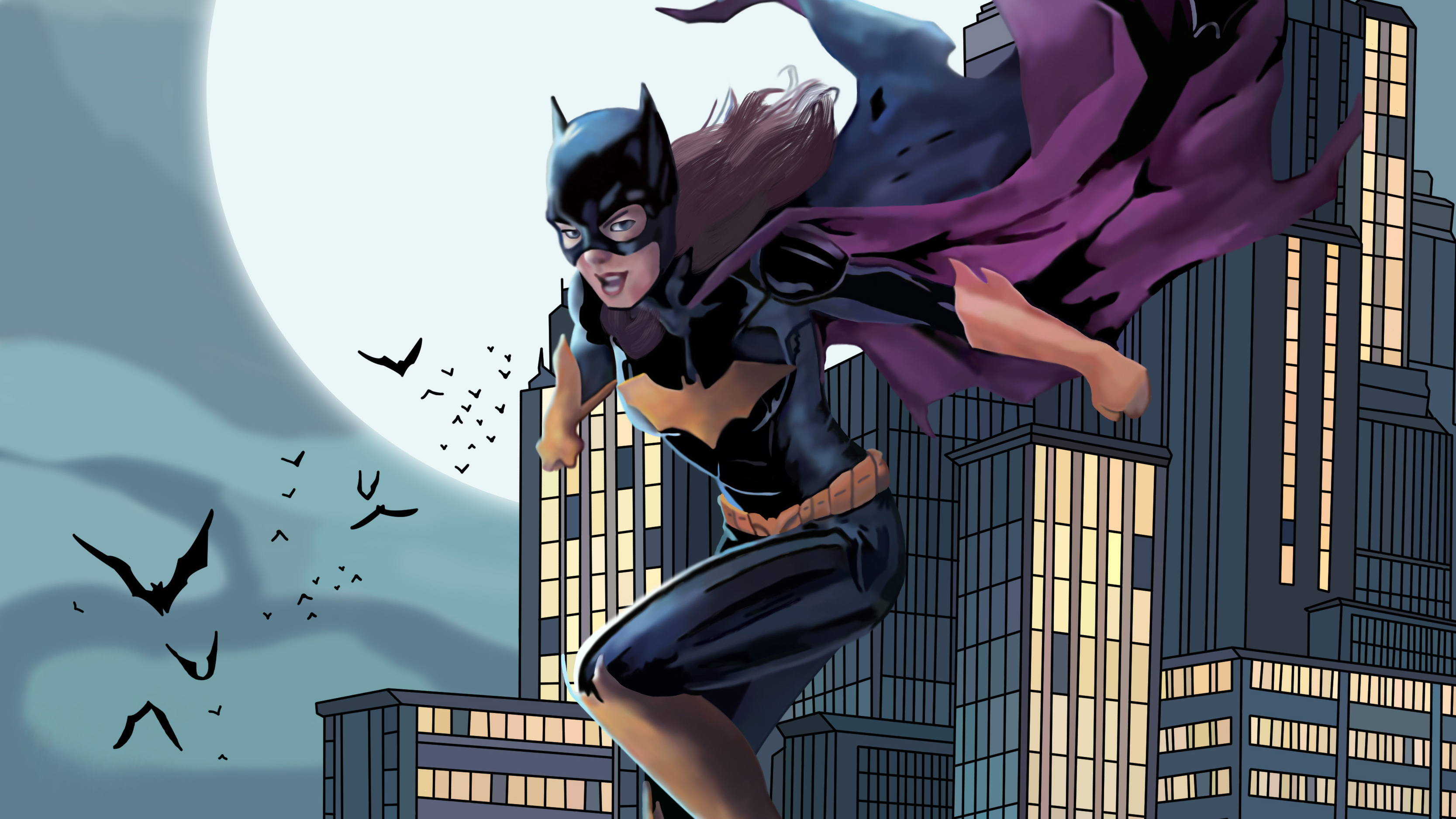 Batgirl Cartoon Art Wallpapers