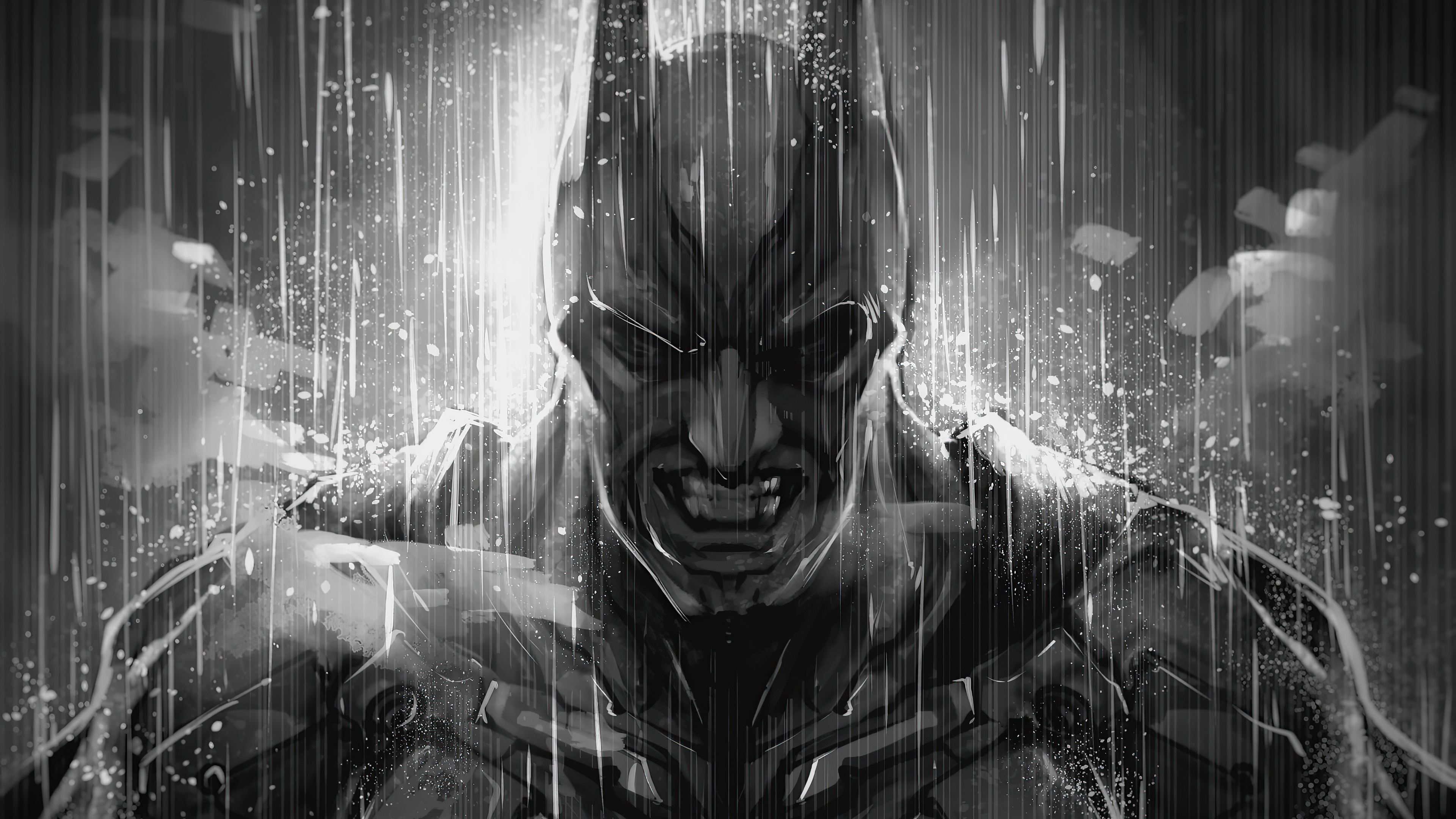 Batman Monochrome Artwork Wallpapers