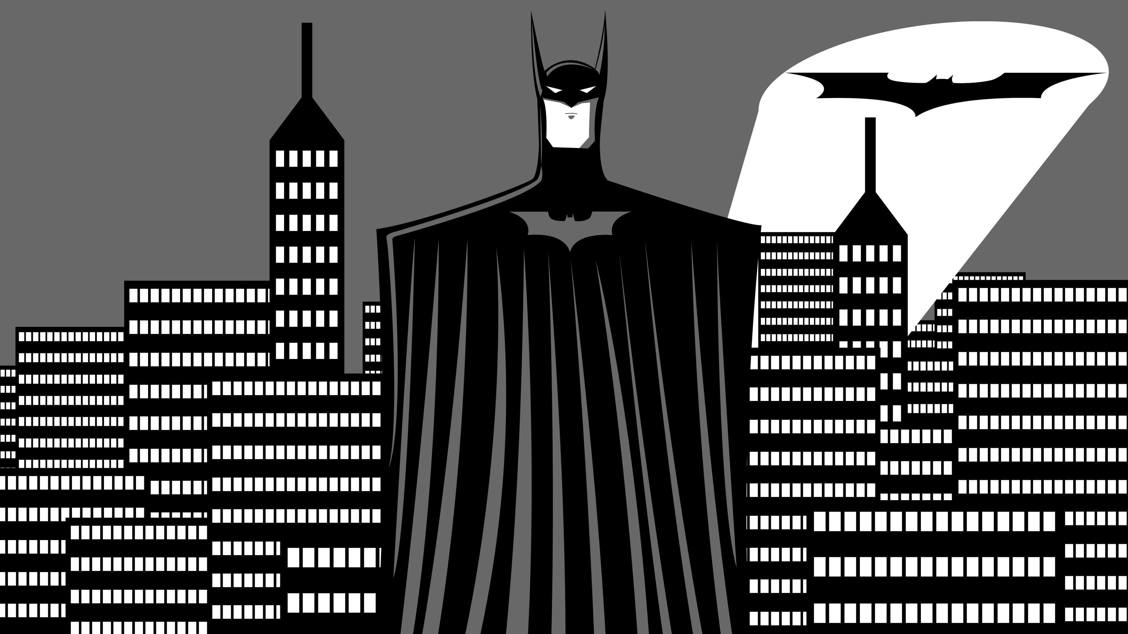 Batman Monochrome Artwork Wallpapers