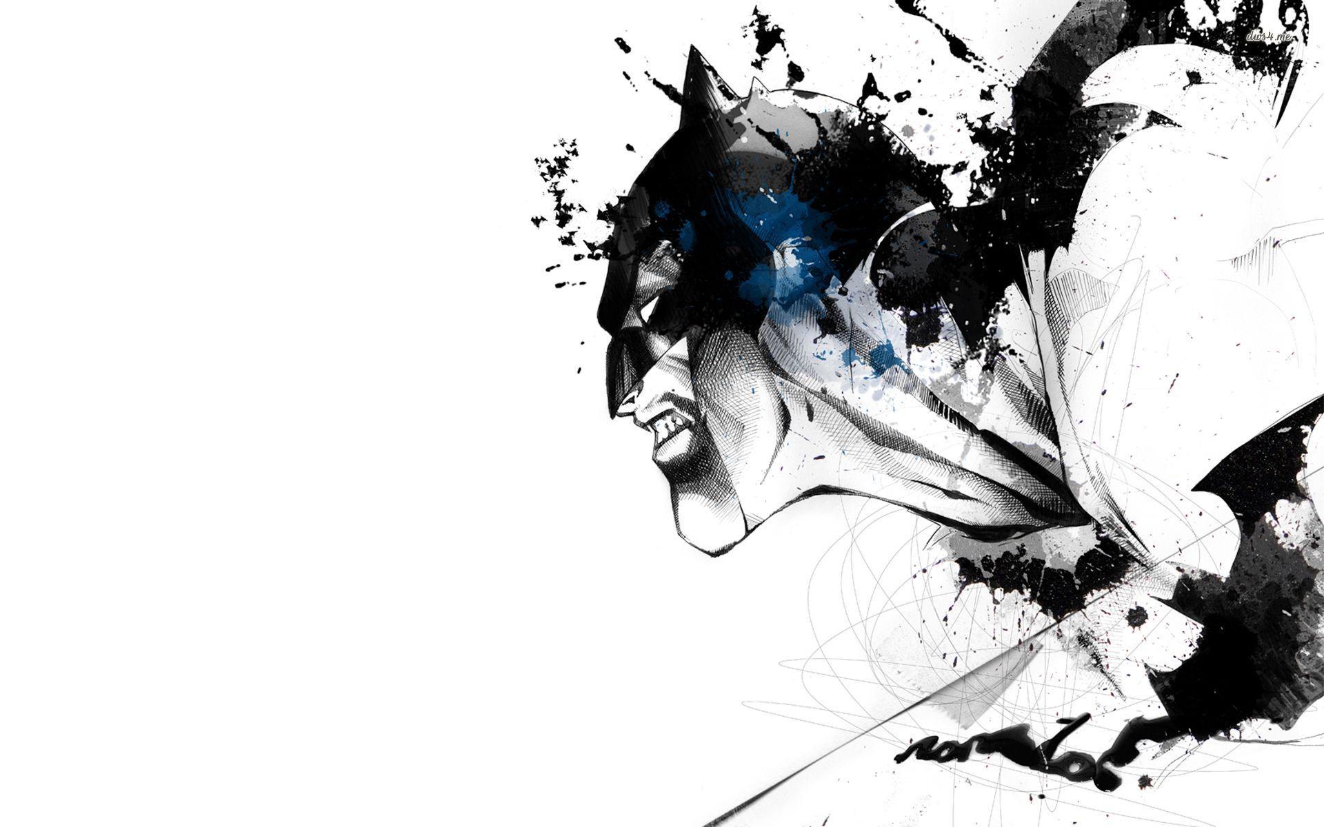 Batman Monochrome Artwork Wallpapers