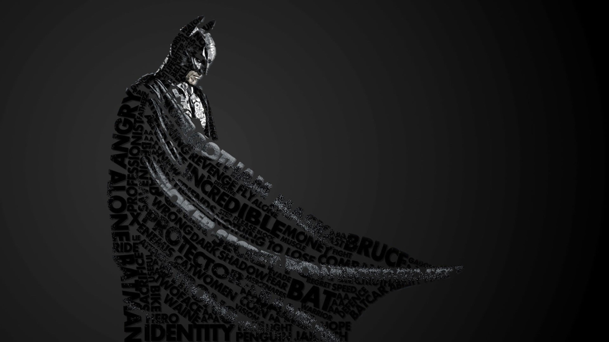 Batman Monochrome Artwork Wallpapers