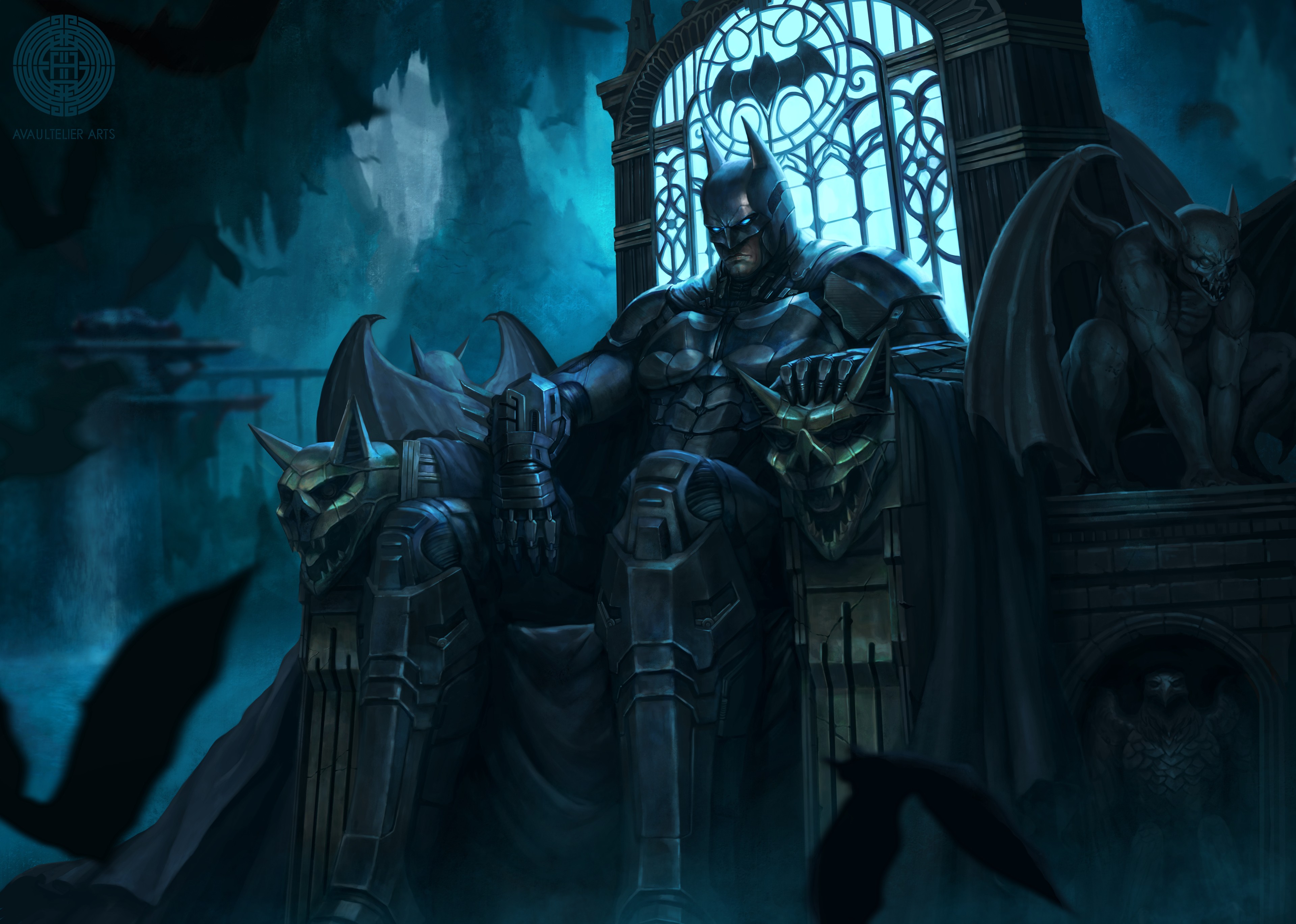 Batman On Throne Wallpapers