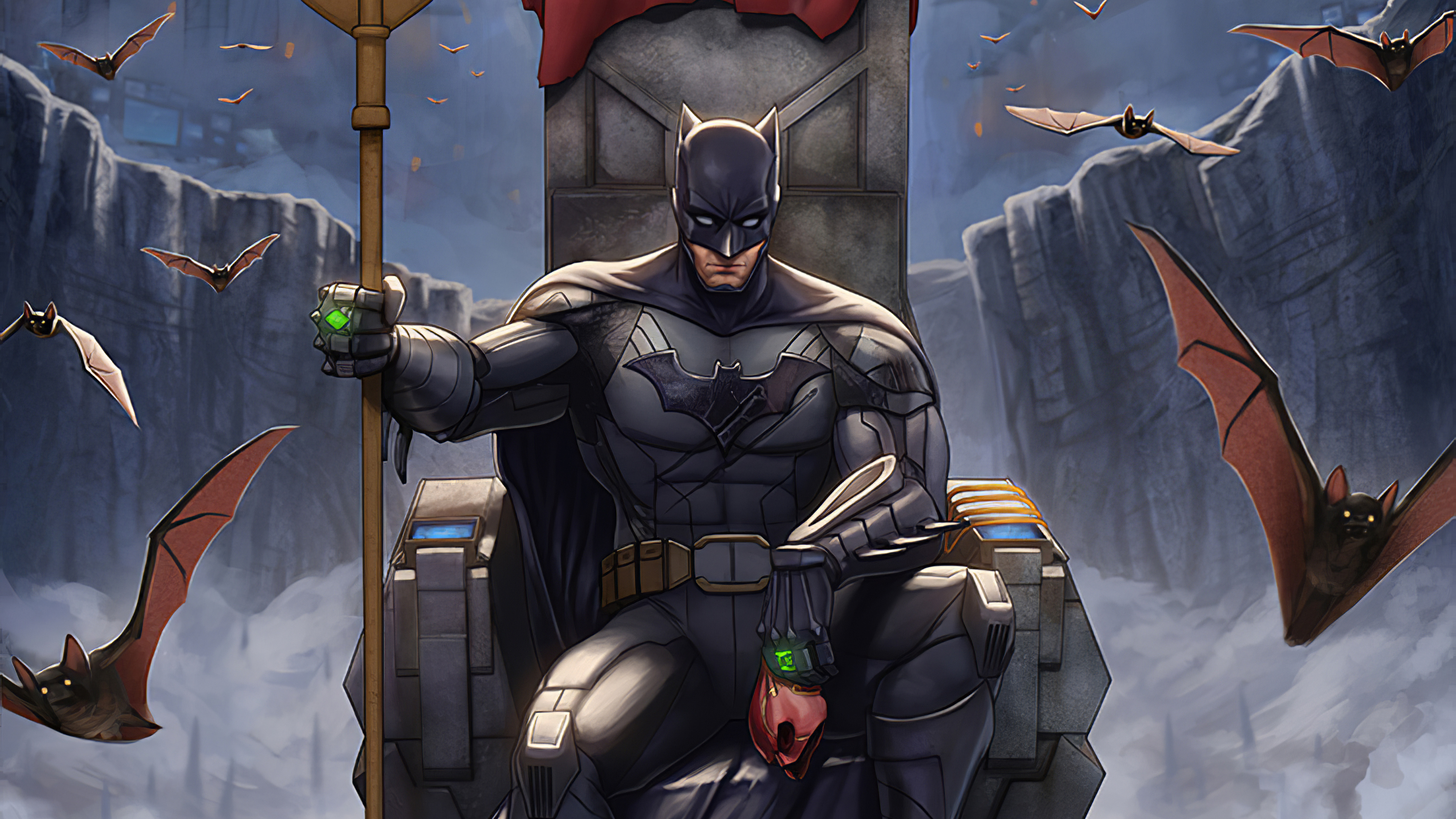 Batman On Throne Wallpapers