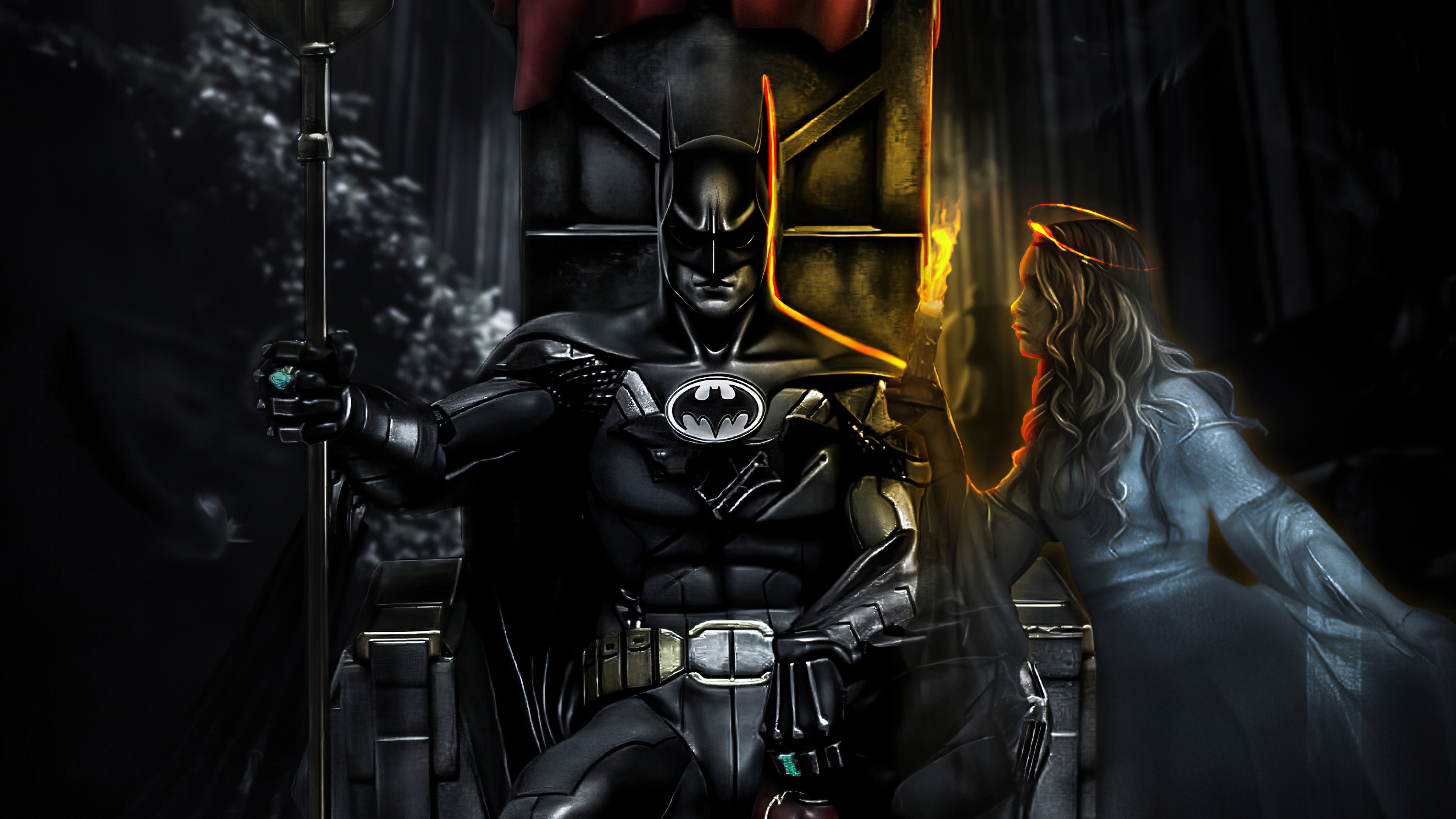 Batman On Throne Wallpapers