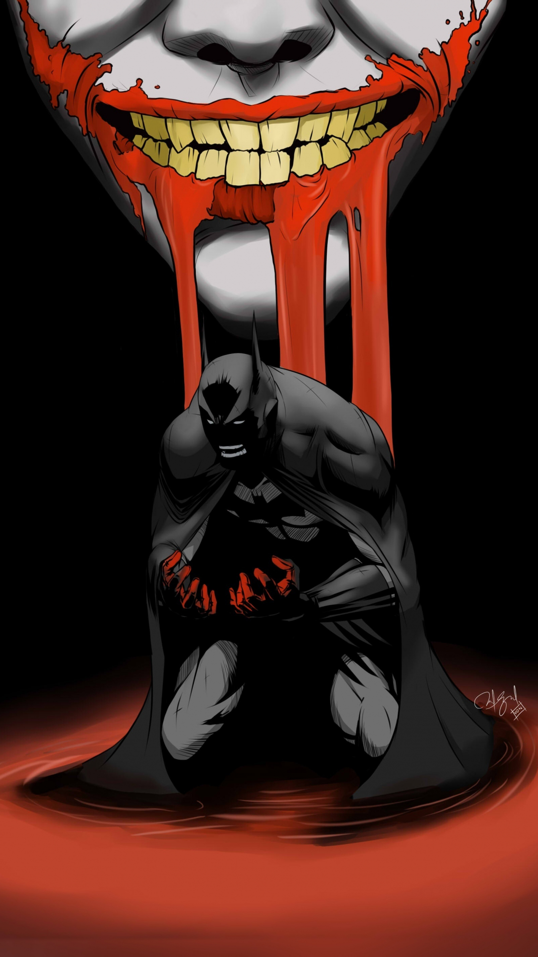 Batman Red Hand Wallpapers