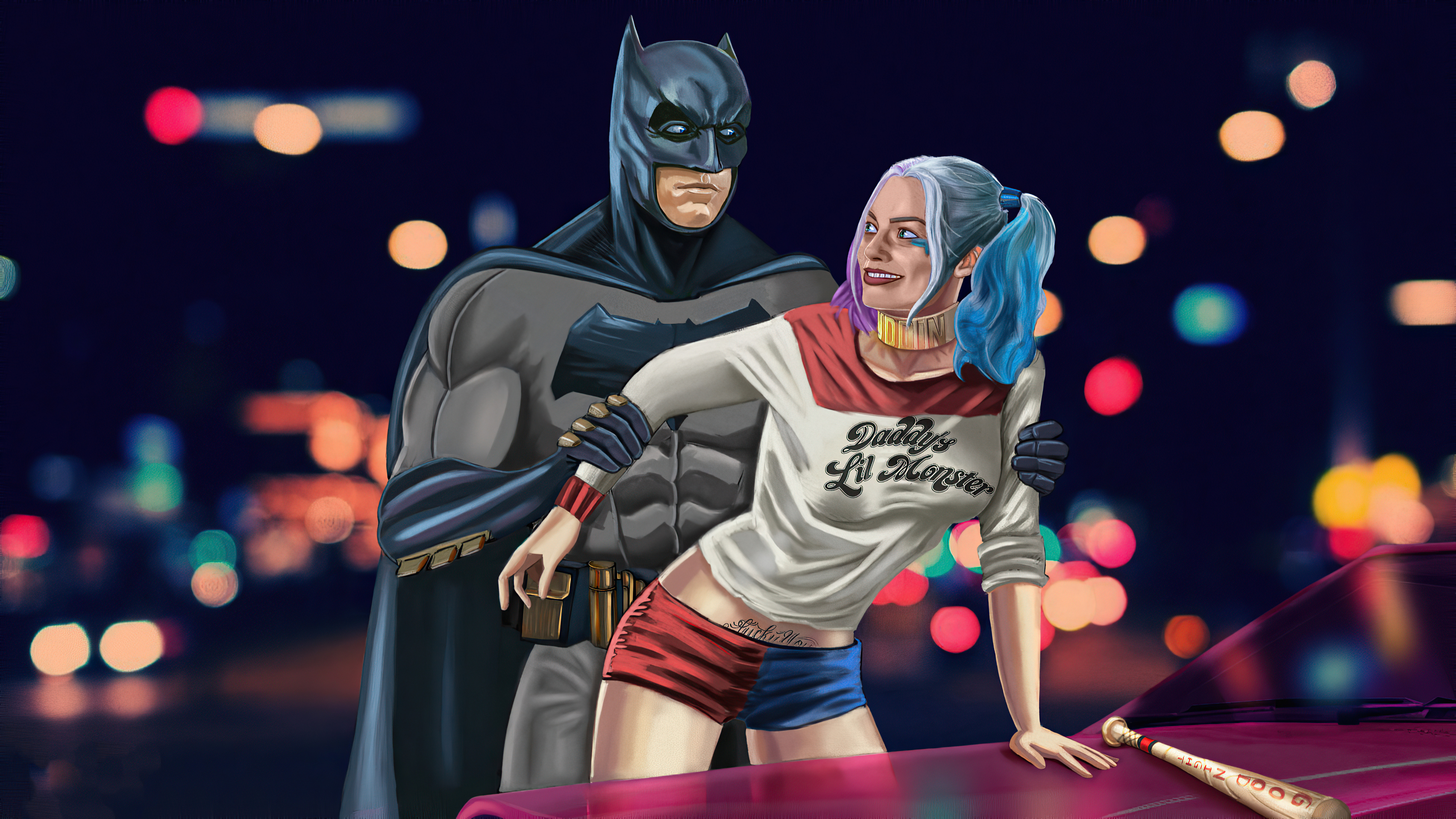 Batman X Harley Quinn 4K Wallpapers