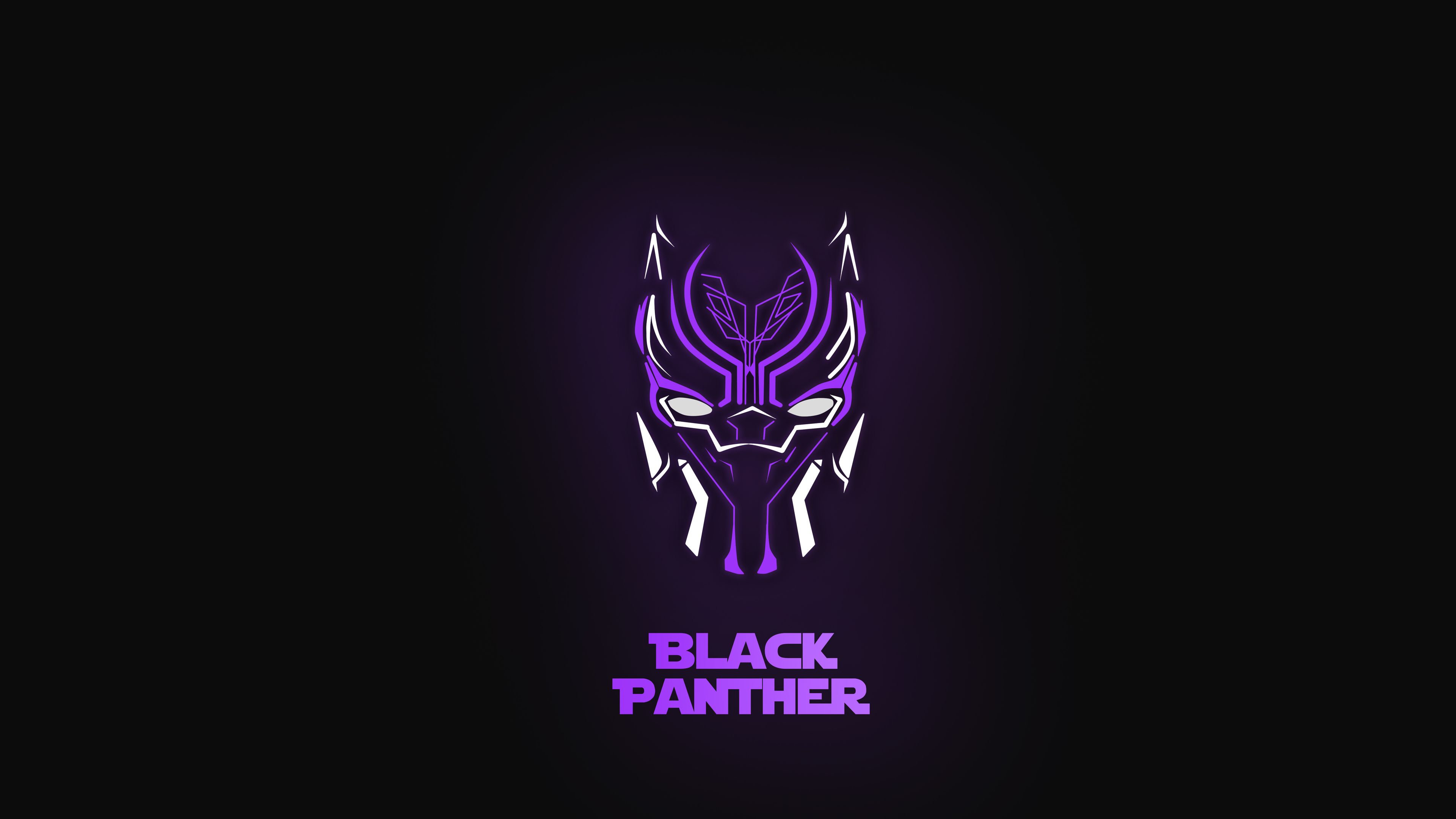 Black Panther Helmet Illustration 5K Wallpapers