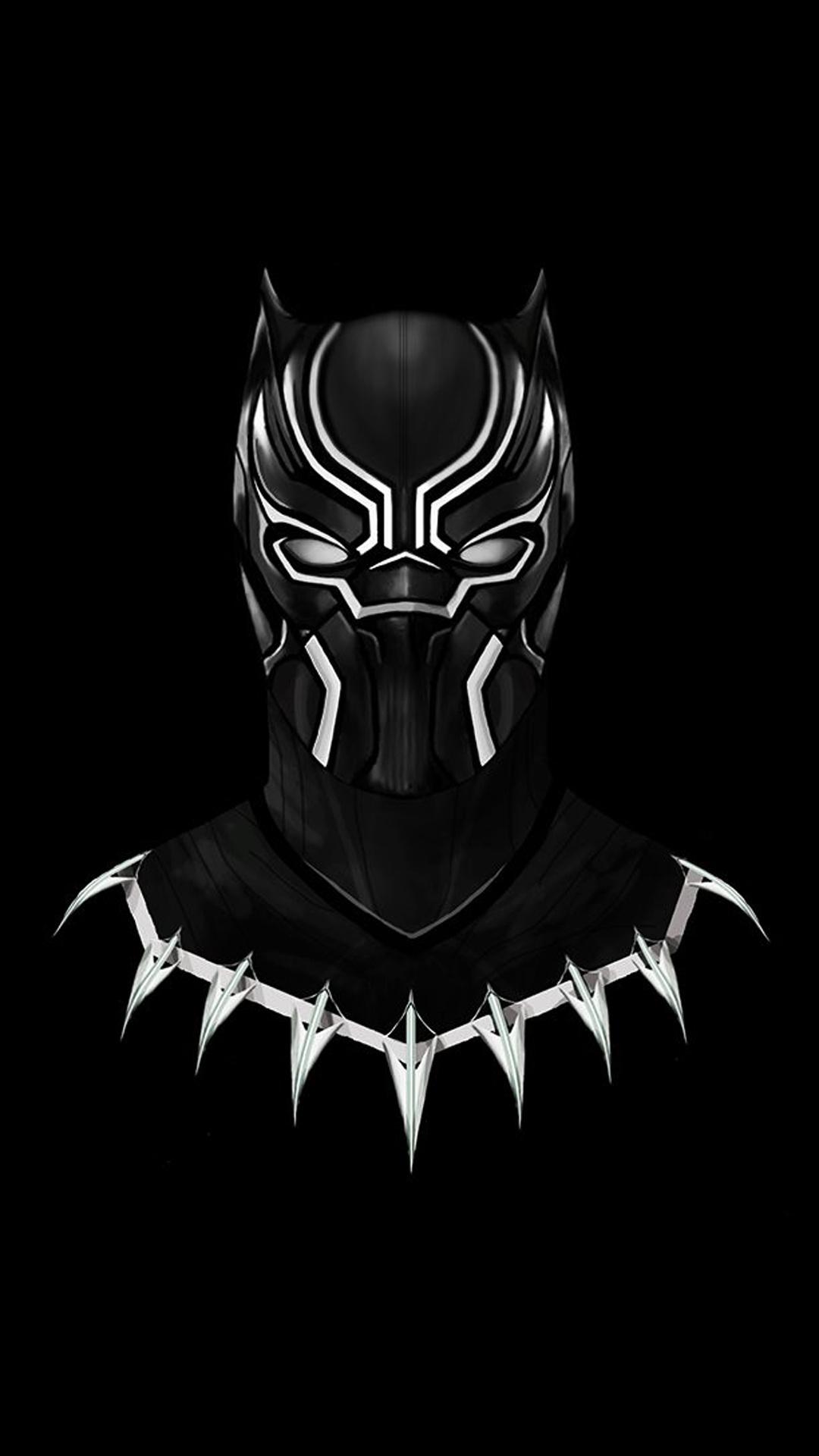 Black Panther Helmet Illustration 5K Wallpapers