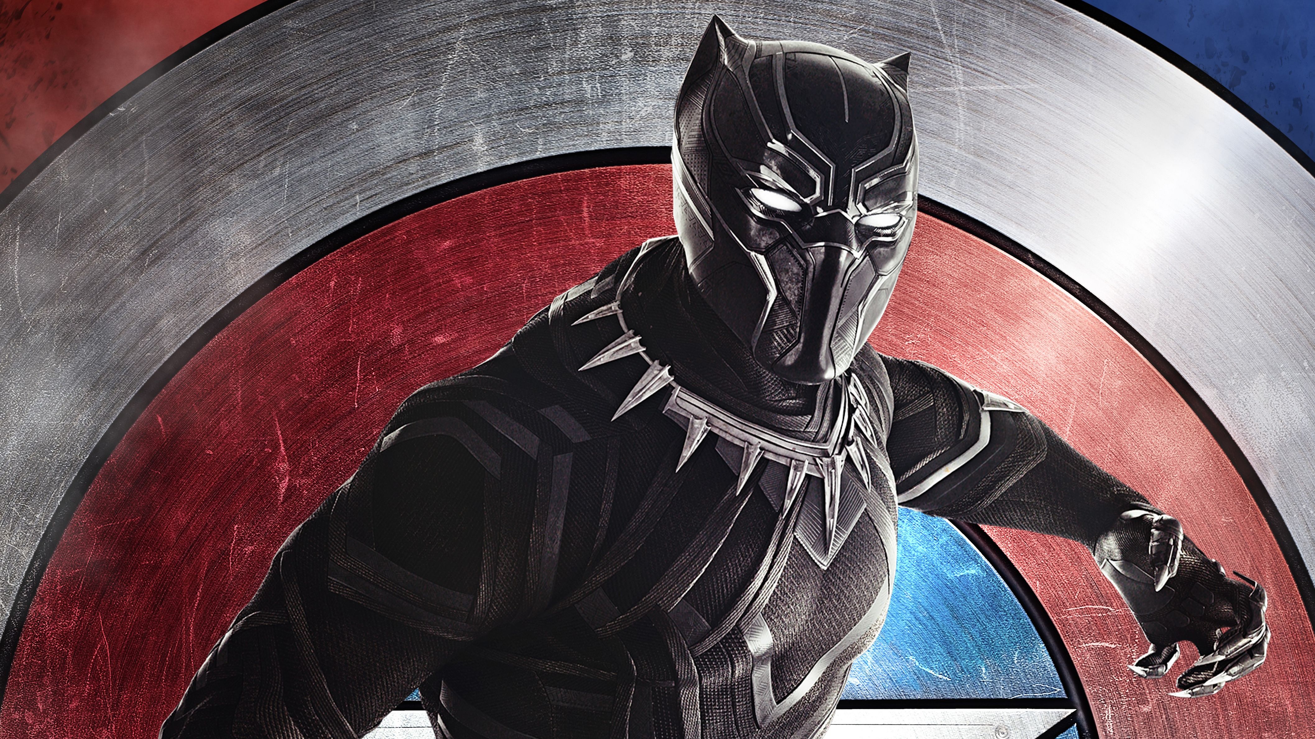 Black Panther Helmet Illustration 5K Wallpapers