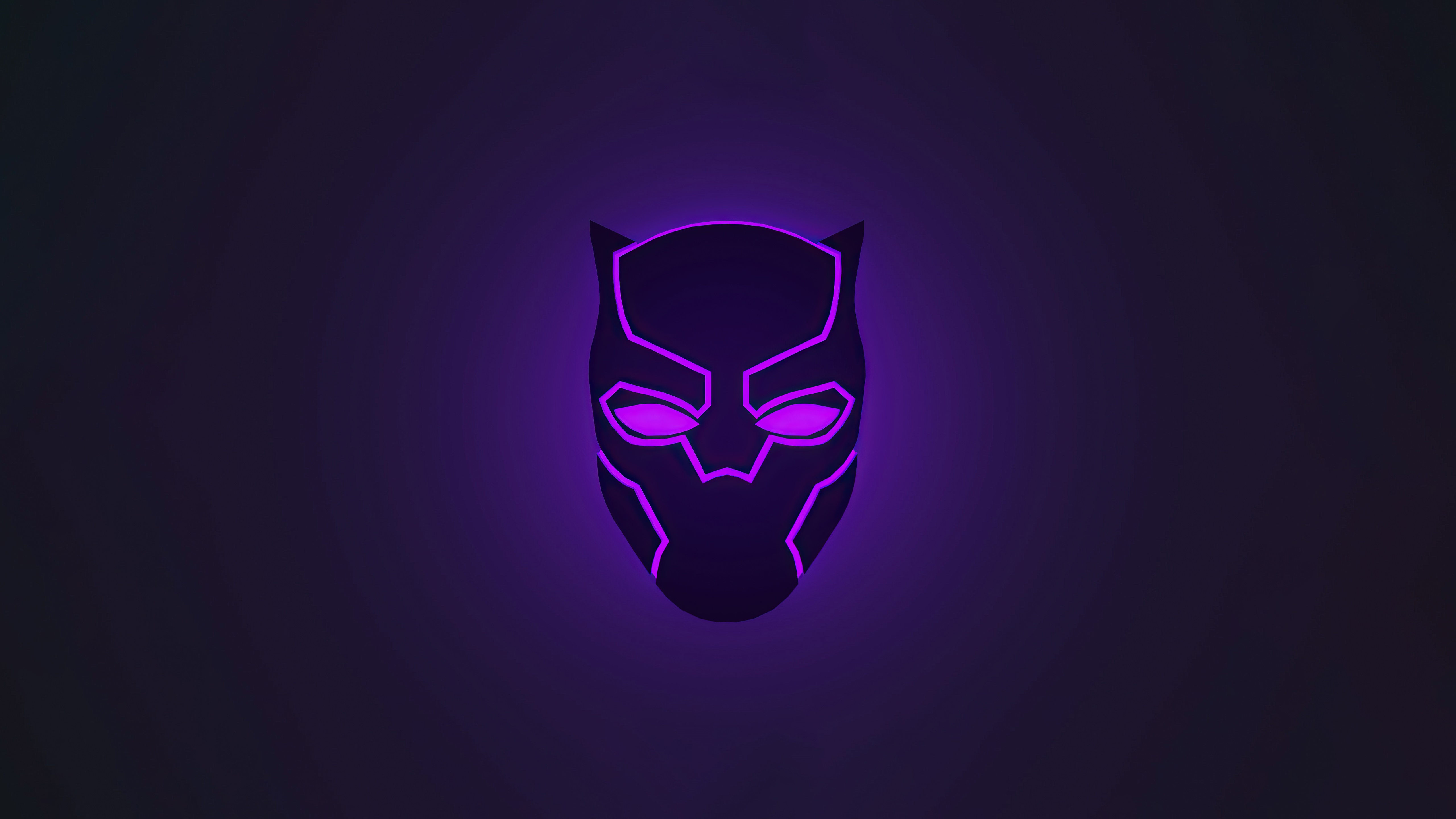 Black Panther Helmet Illustration 5K Wallpapers