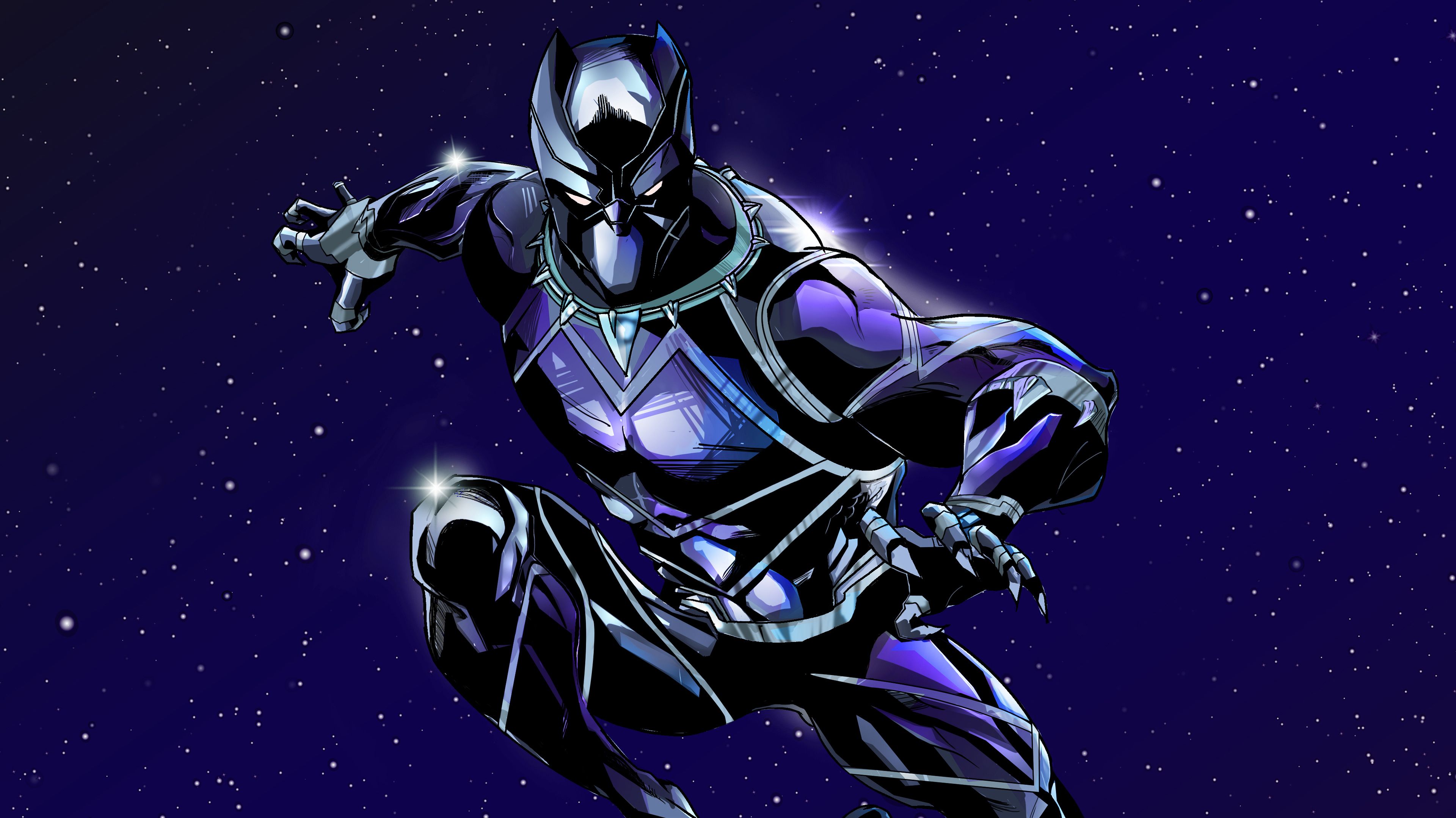 Black Panther Helmet Illustration 5K Wallpapers