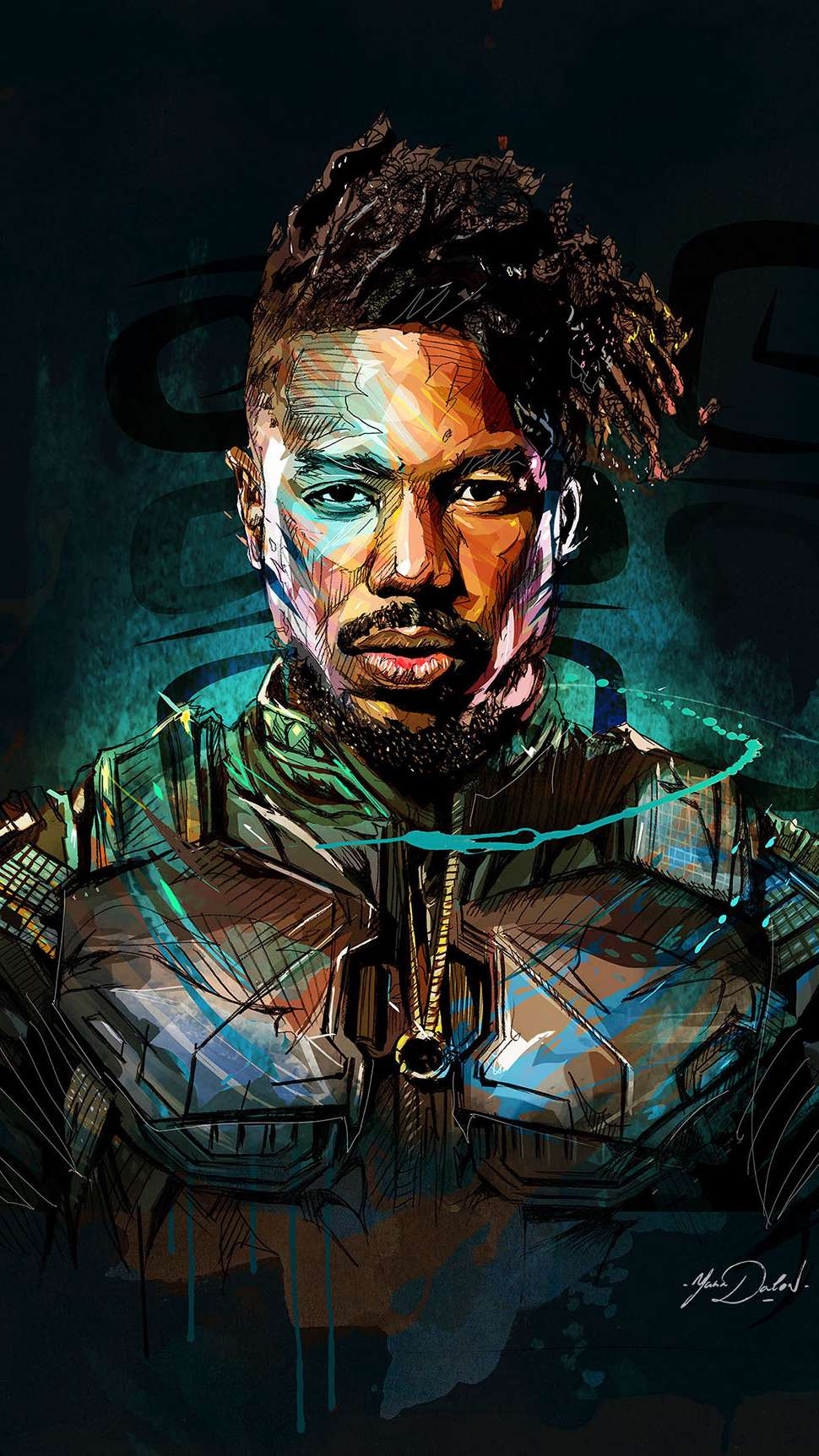 Black Panther Vs Killmonger Illustration Wallpapers