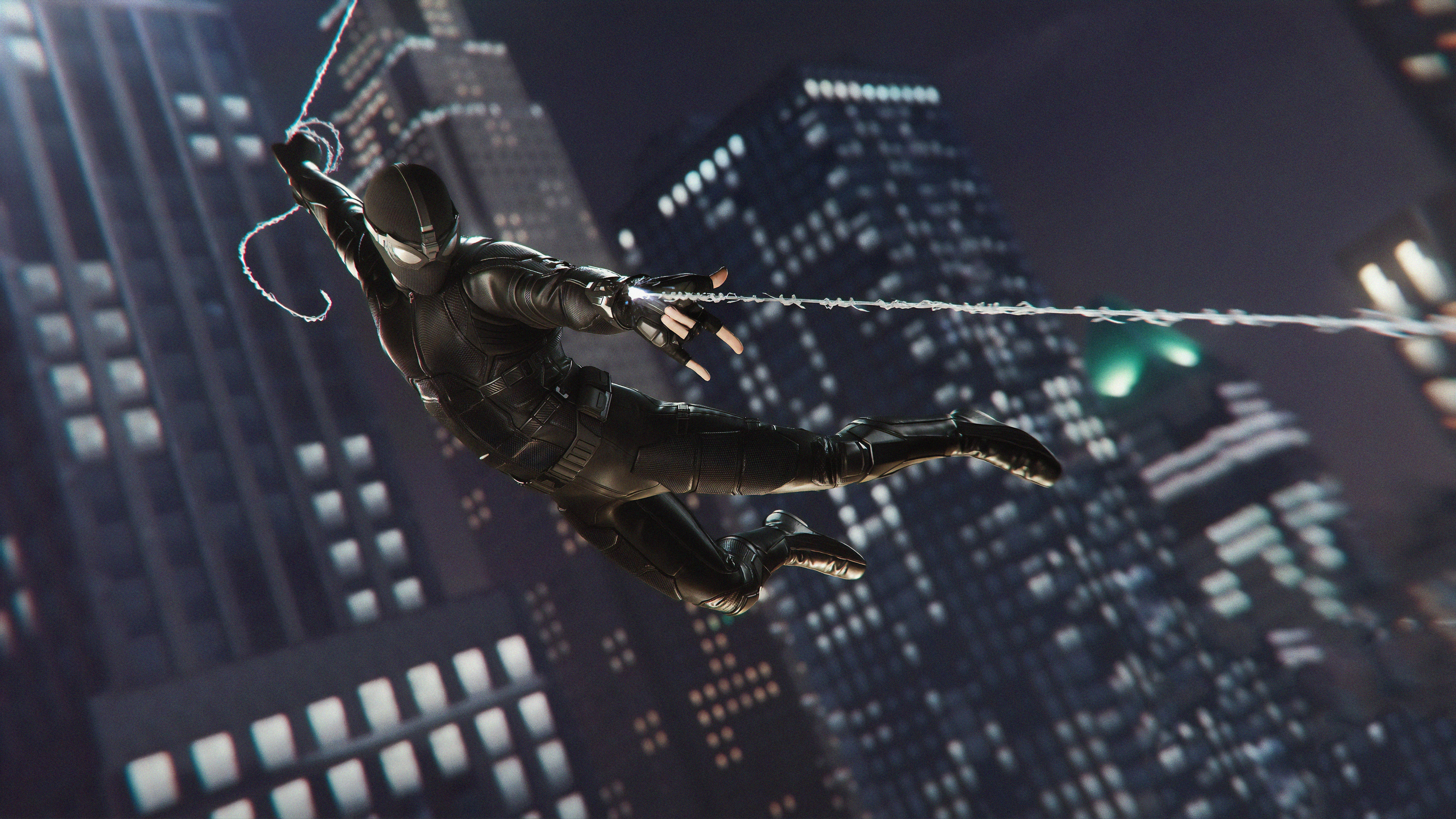 Black Stealth Spider Man Suit Wallpapers