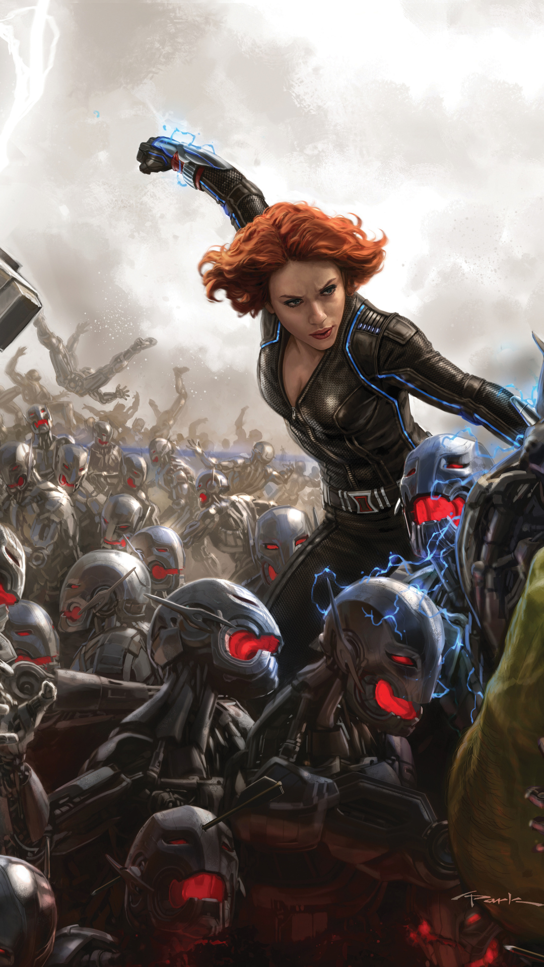 Black Widow Fight Artwork Wallpapers