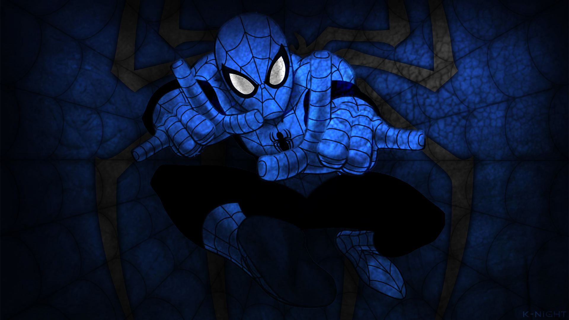 Blue Spiderman Artwork Wallpapers