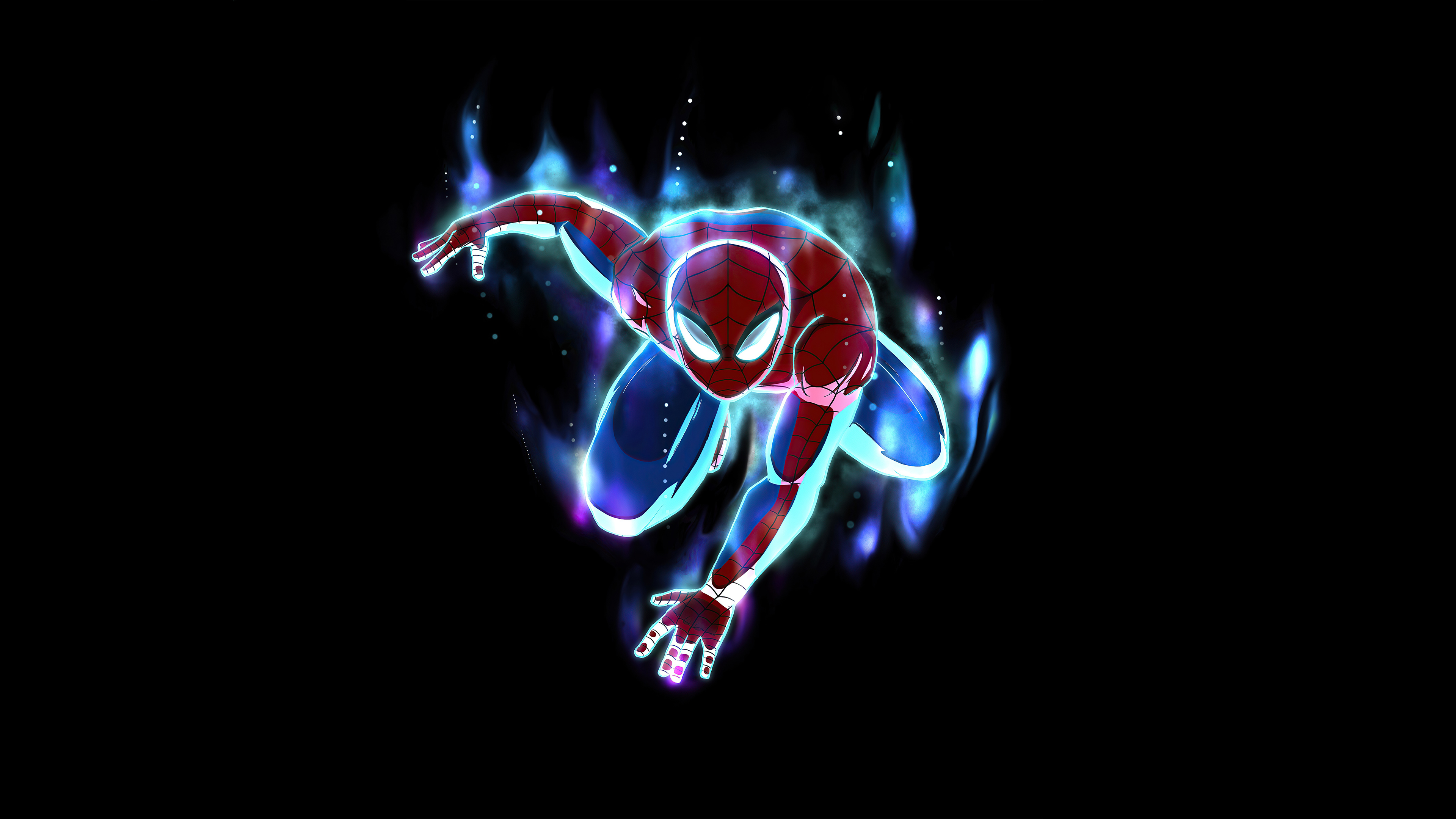 Blue Spiderman Artwork Wallpapers