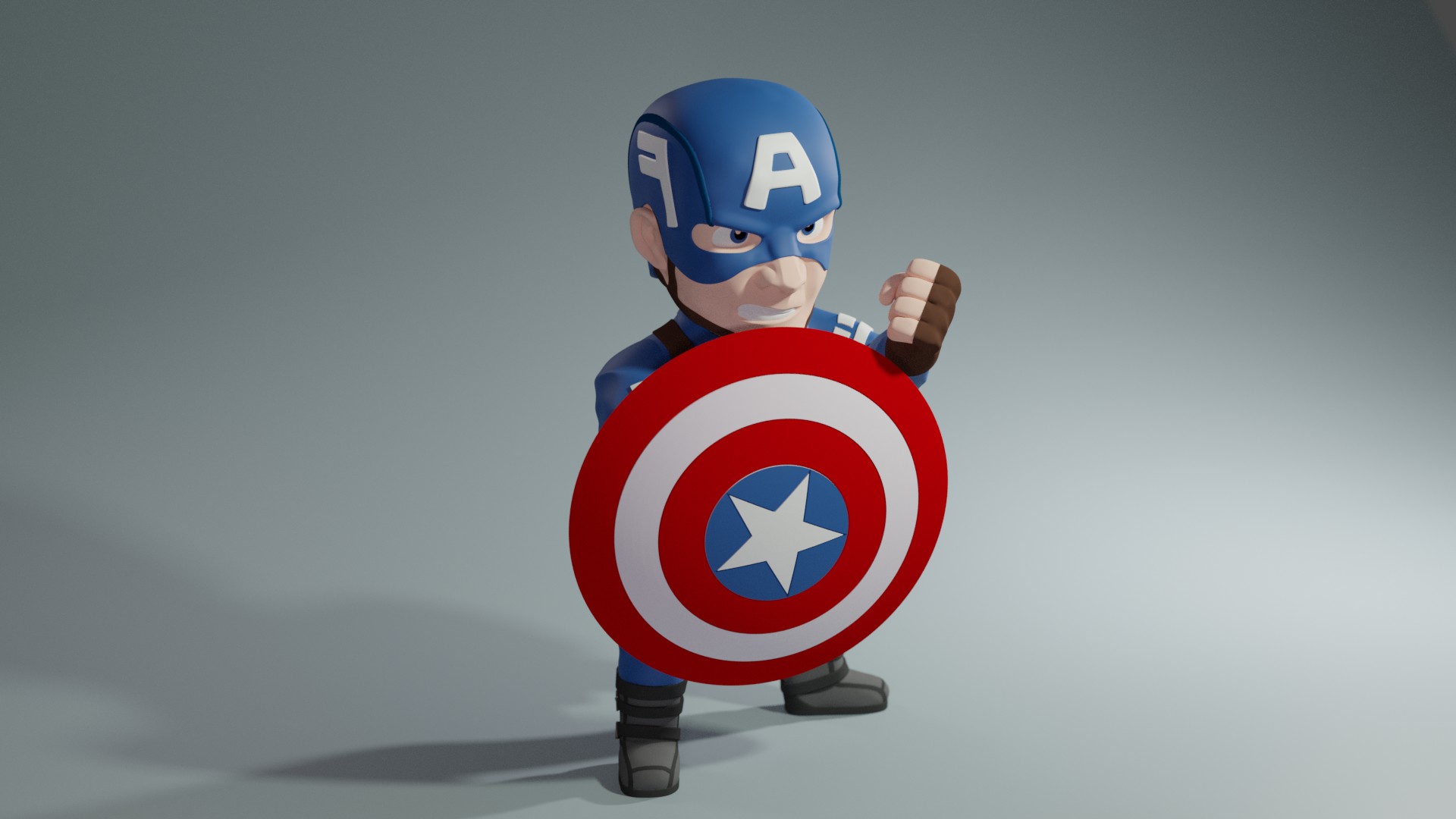 Captain America 4K Red Minimalist Wallpapers