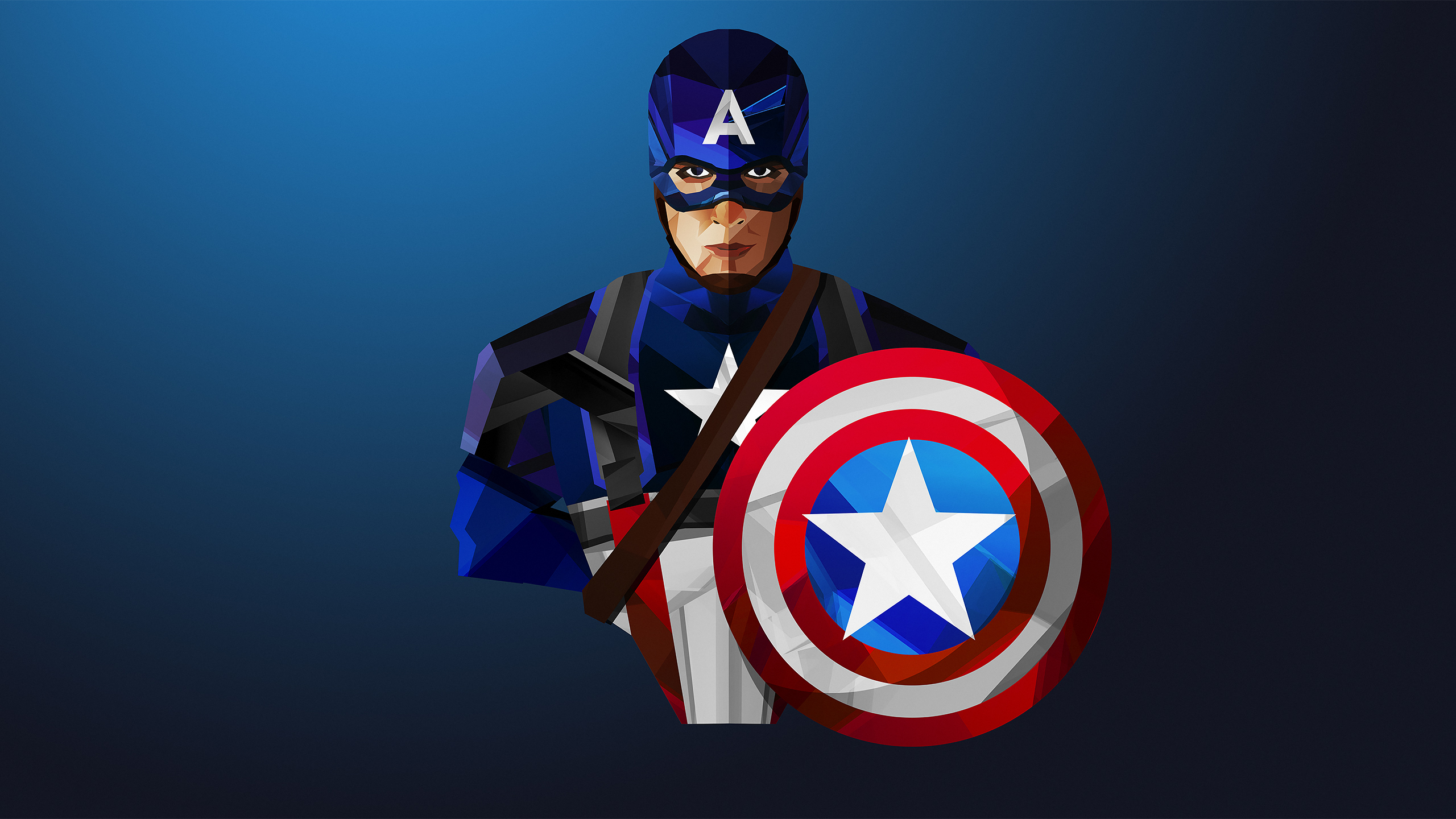 Captain America 4K Red Minimalist Wallpapers