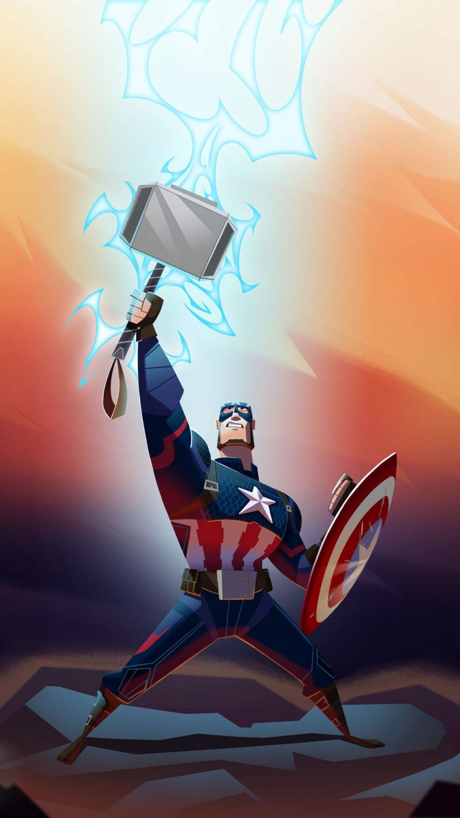 Captain America Cartoon Wallpapers