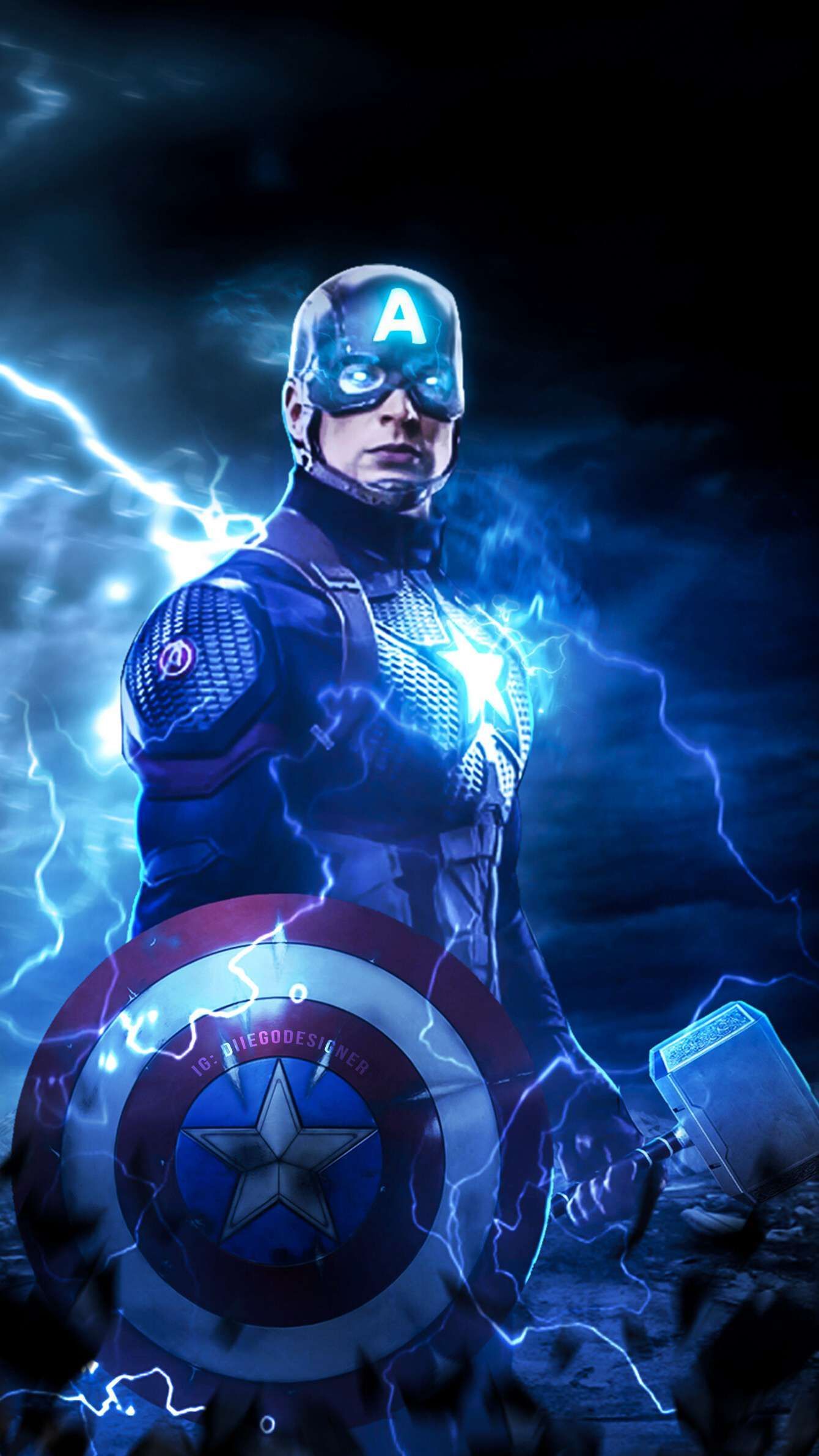 Captain America Mjolnir Wallpapers